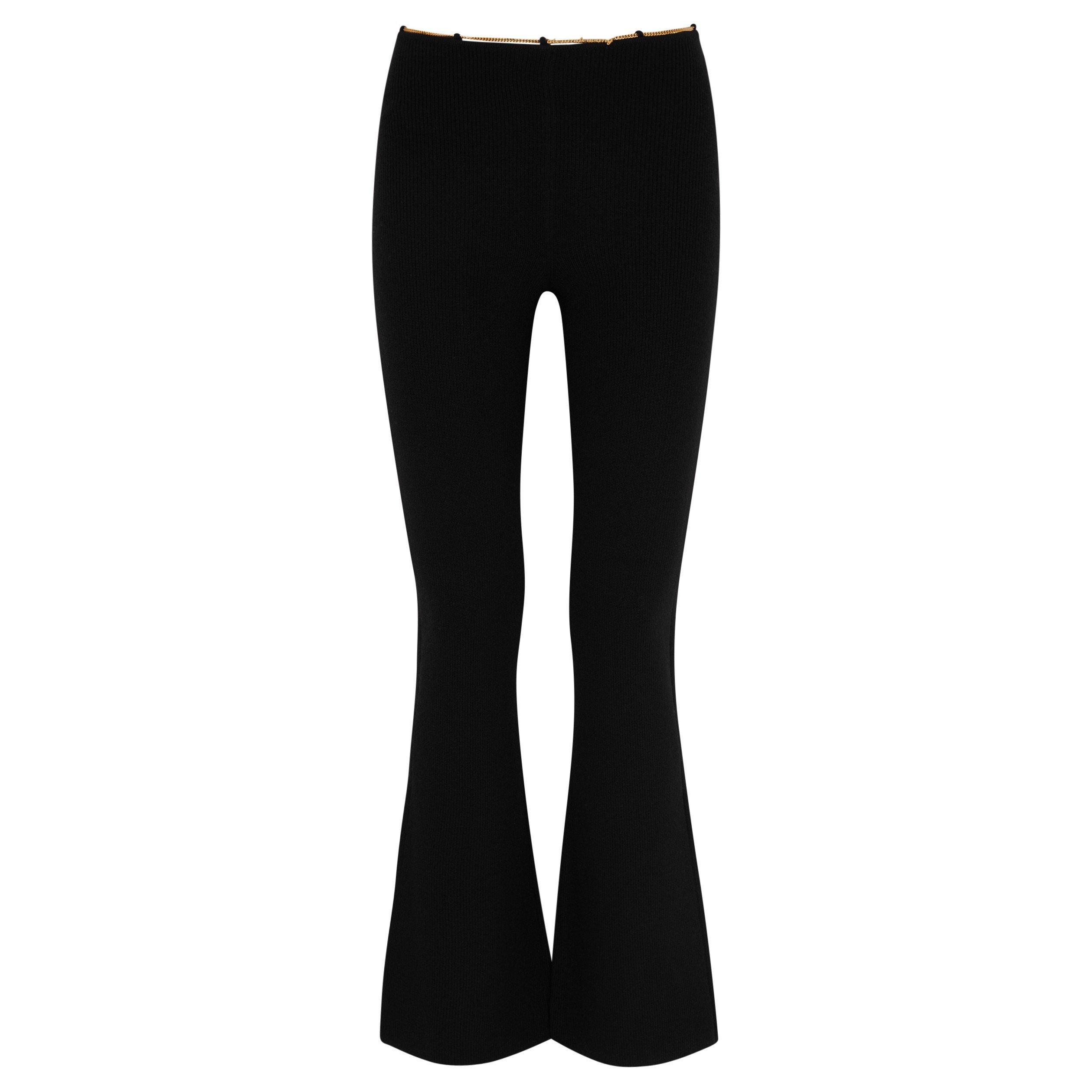 BLACK - Alexander Wang - T BOOT LEG PANT W/ LOGO WAIST - 1