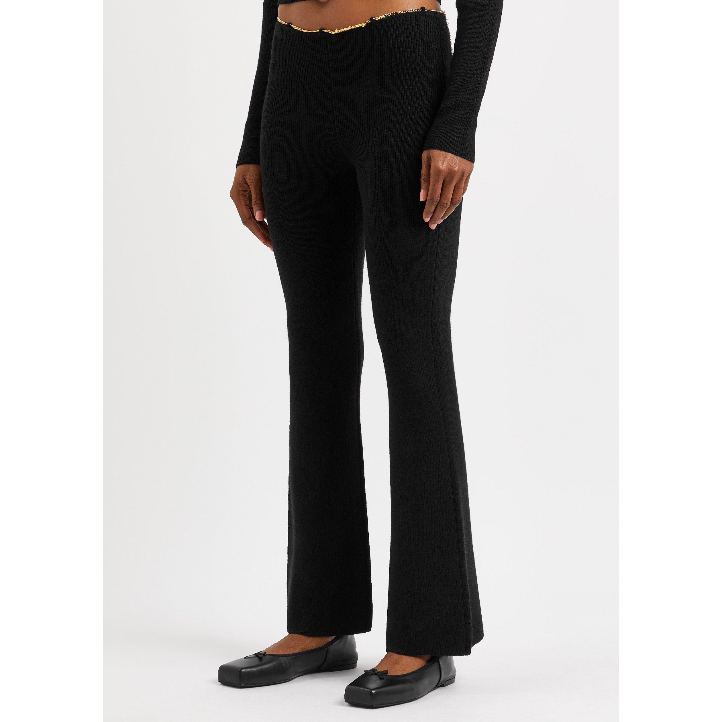 BLACK - Alexander Wang - T BOOT LEG PANT W/ LOGO WAIST - 2