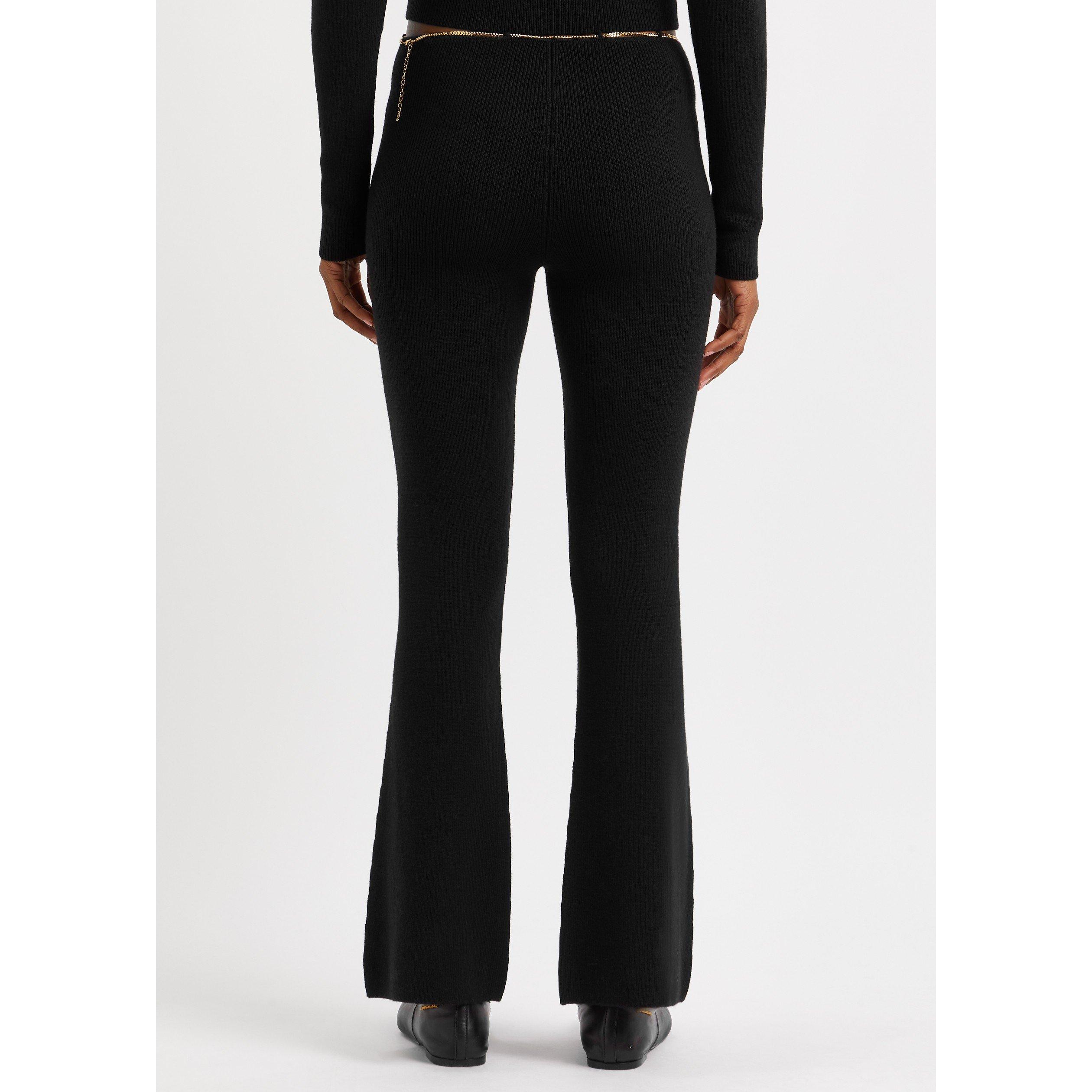 BLACK - Alexander Wang - T BOOT LEG PANT W/ LOGO WAIST - 3