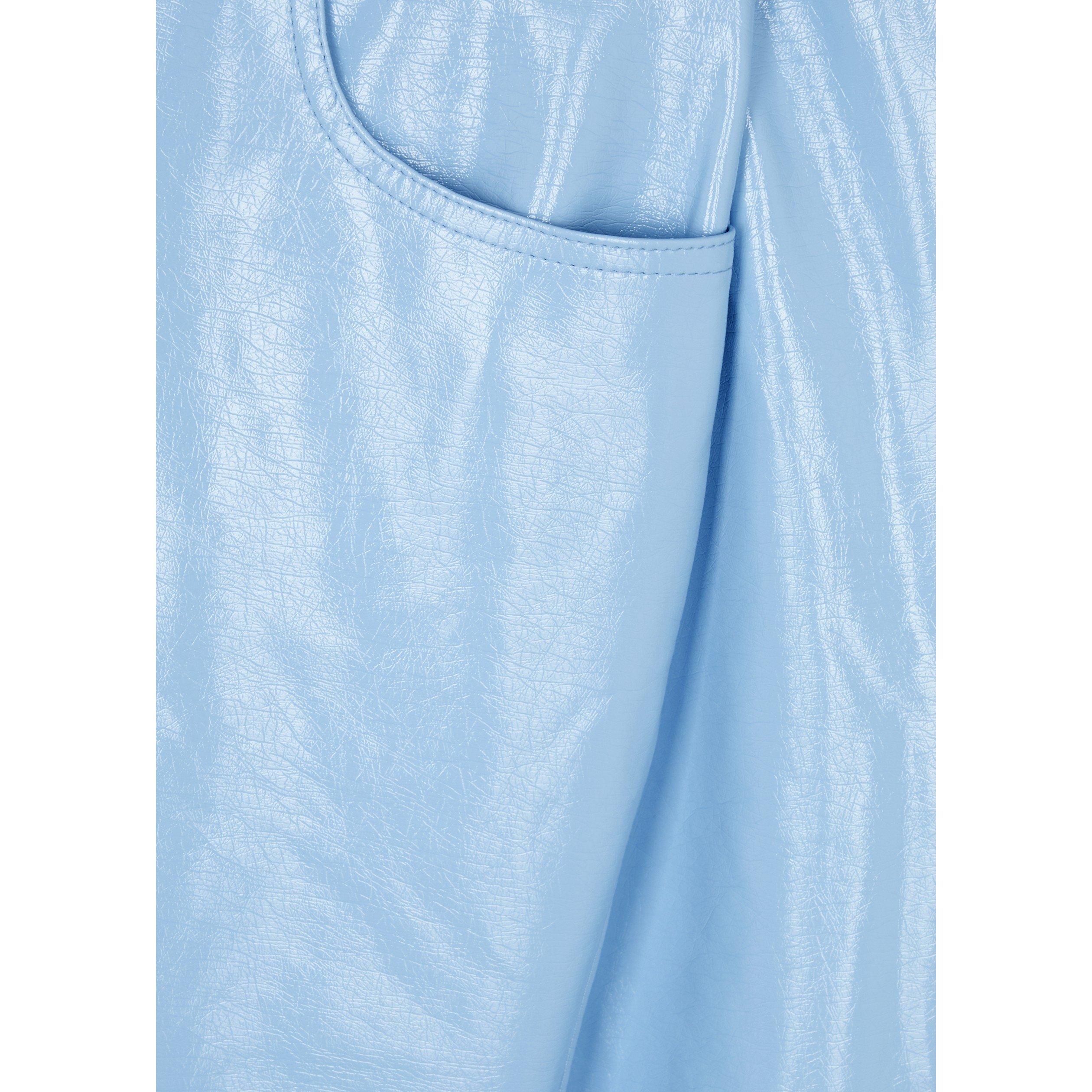 LIGHT BLUE - KITRI - TR JANICE BLUE VINYL TROUSERS - 4