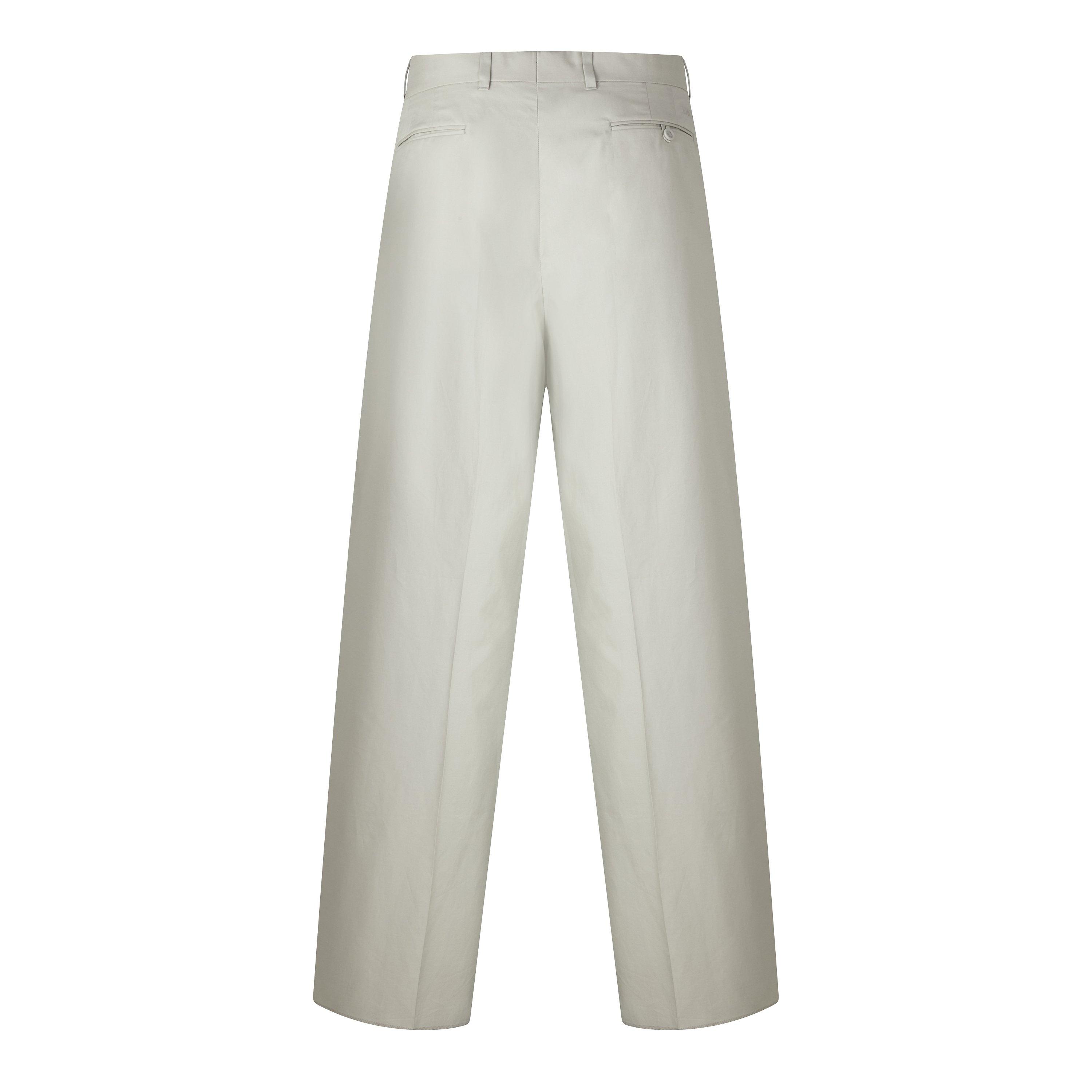 SAGE - DIOR - Men's Cotton and Silk Wide-Leg Pleated Trousers - 2