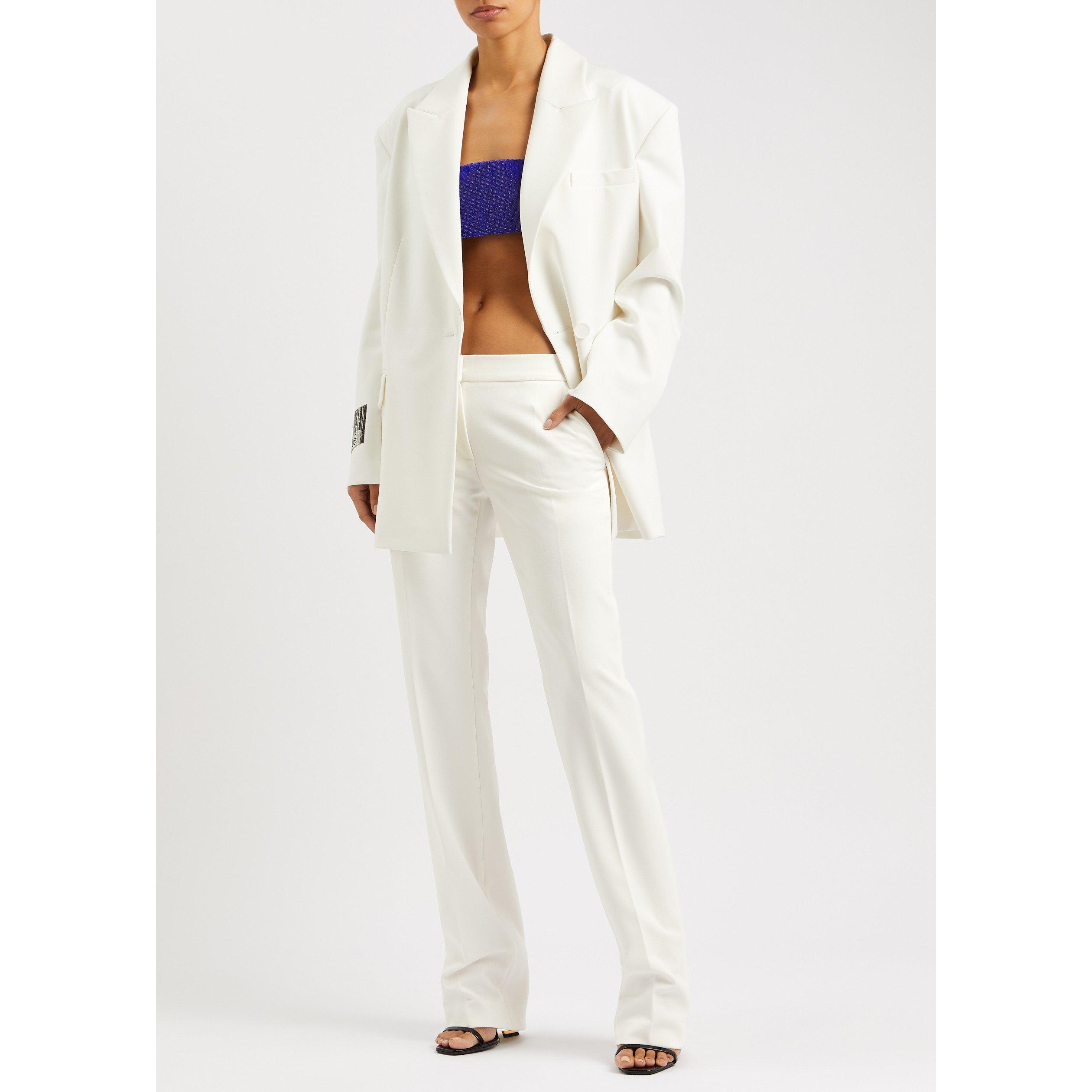 WHITE - Nue Studio - T TAILORED SLIM TROUSERS - 5