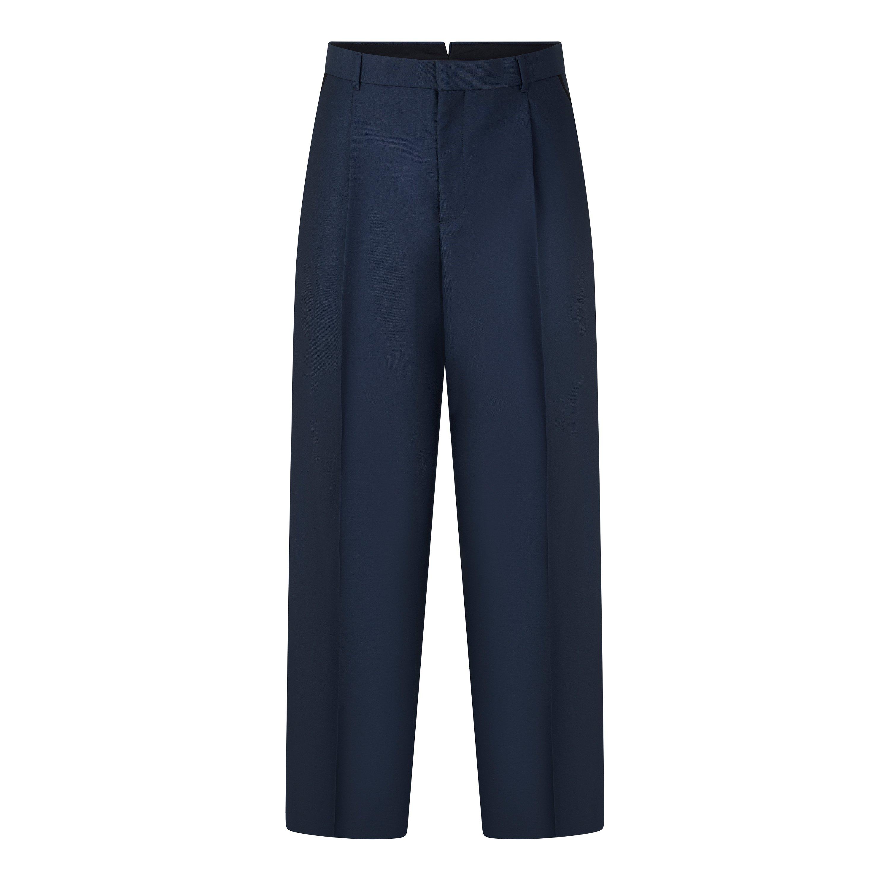 BLUE - DIOR - Men's CD Pleat Trousers - 1