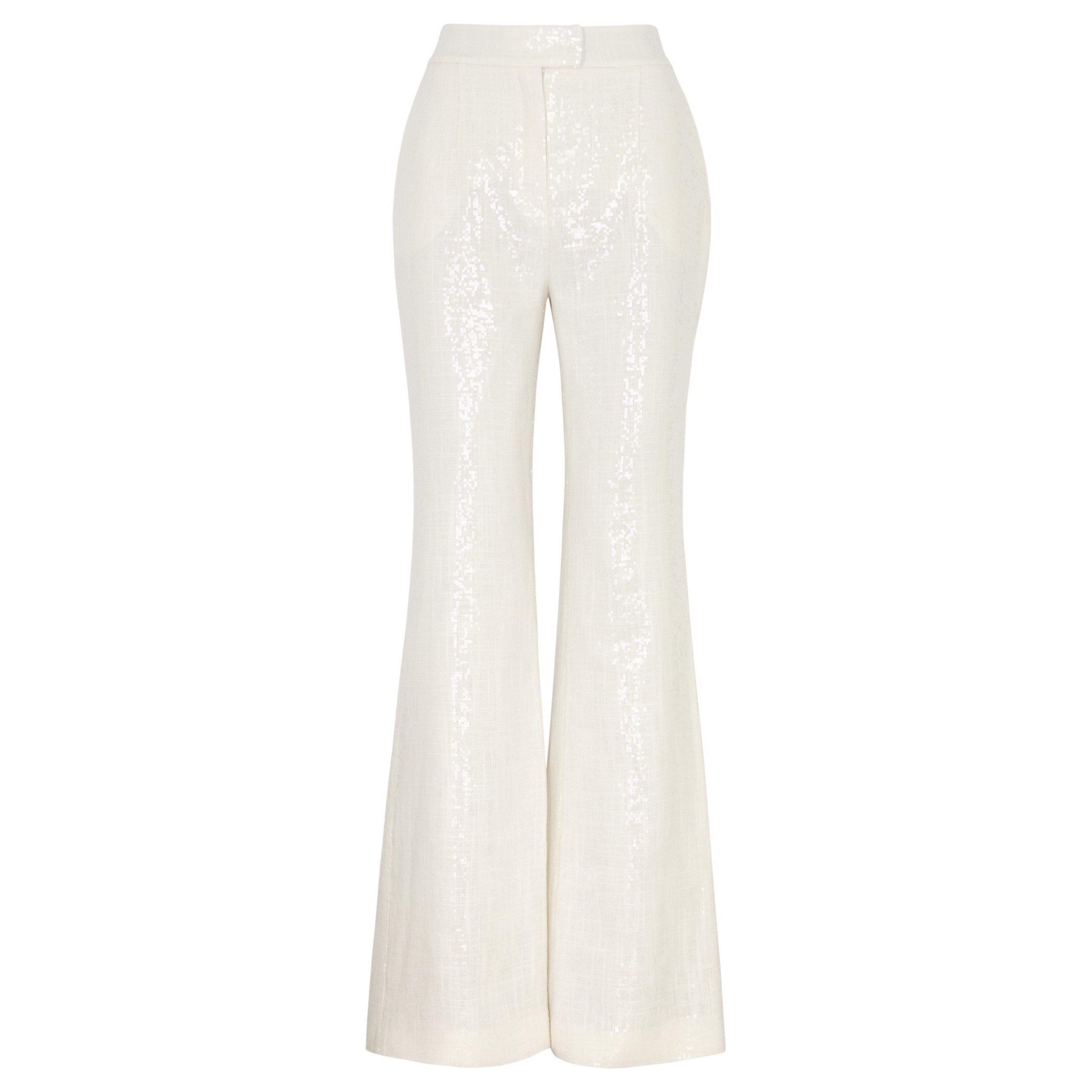 OFF WHITE - Galvan - TR BRIDAL LISBON SEQUIN TROUSE - 1