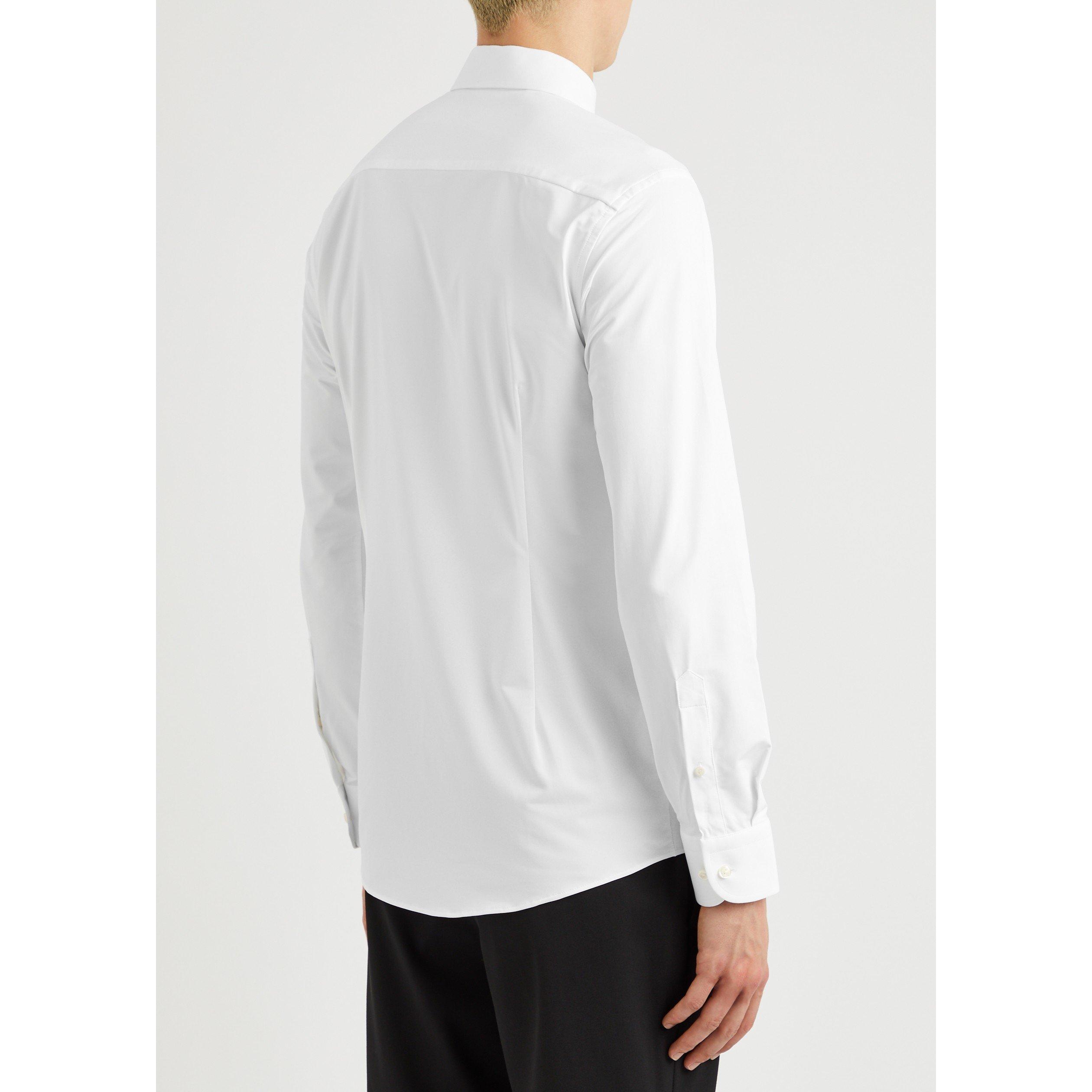 WHITE - Eton - ETON SHIRT 4-WAY STRTCH - 3