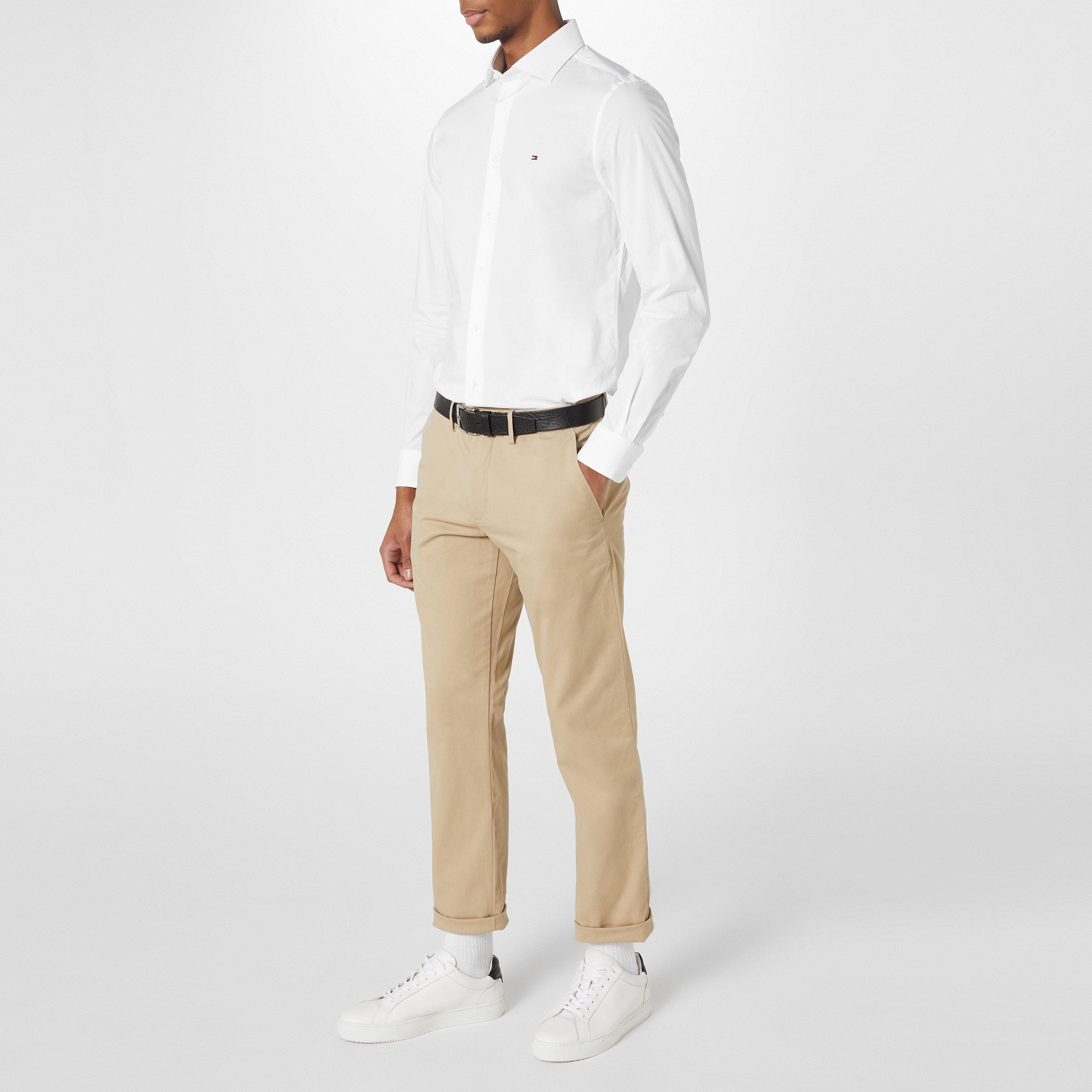 White - Tommy Hilfiger - Core Poplin Classic Slim Shirt - 3