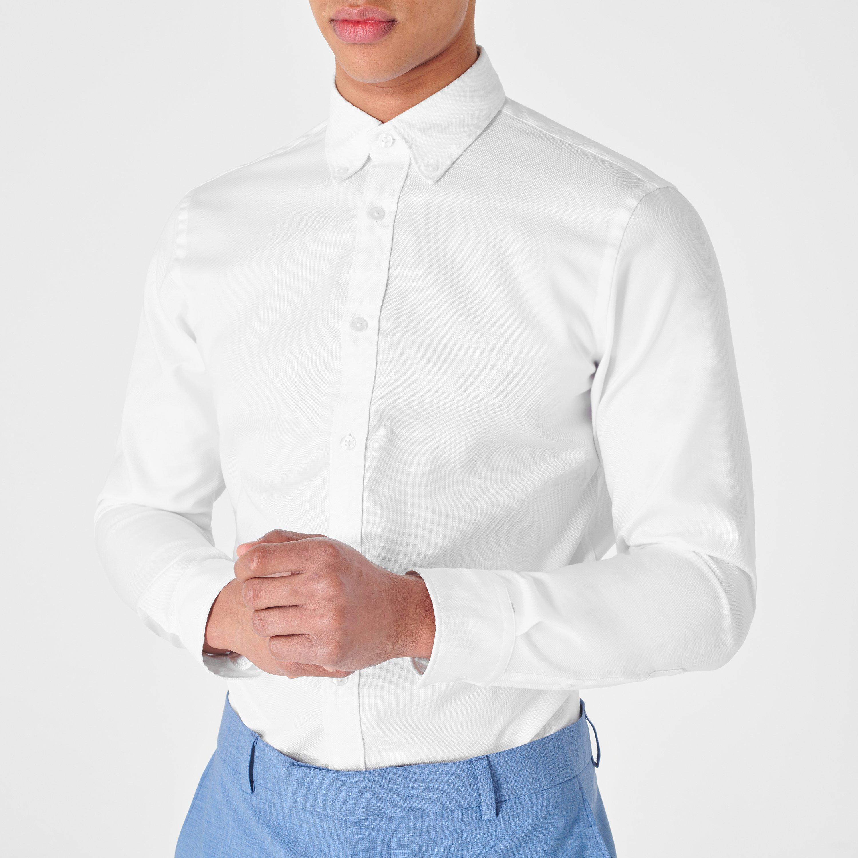 White 01 - Haines and Bonner - Alexander Oxford Shirt - 3