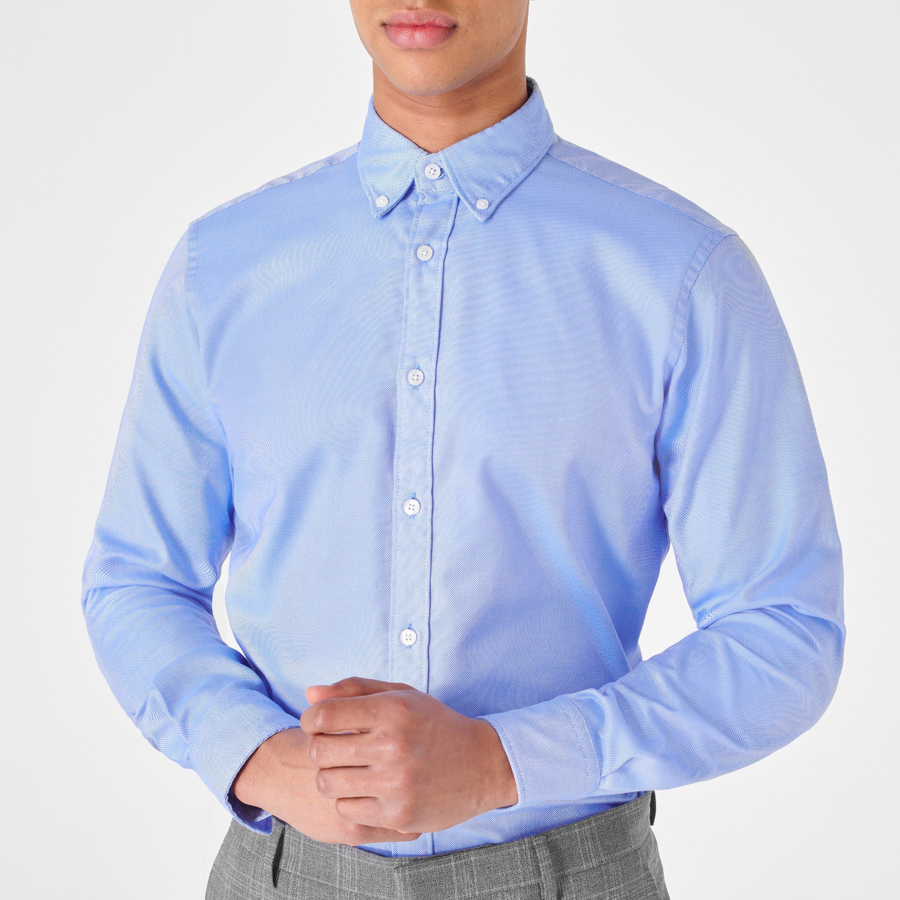 Blue 26 - Haines and Bonner - Benjamin Tailored Oxford Shirt - 3