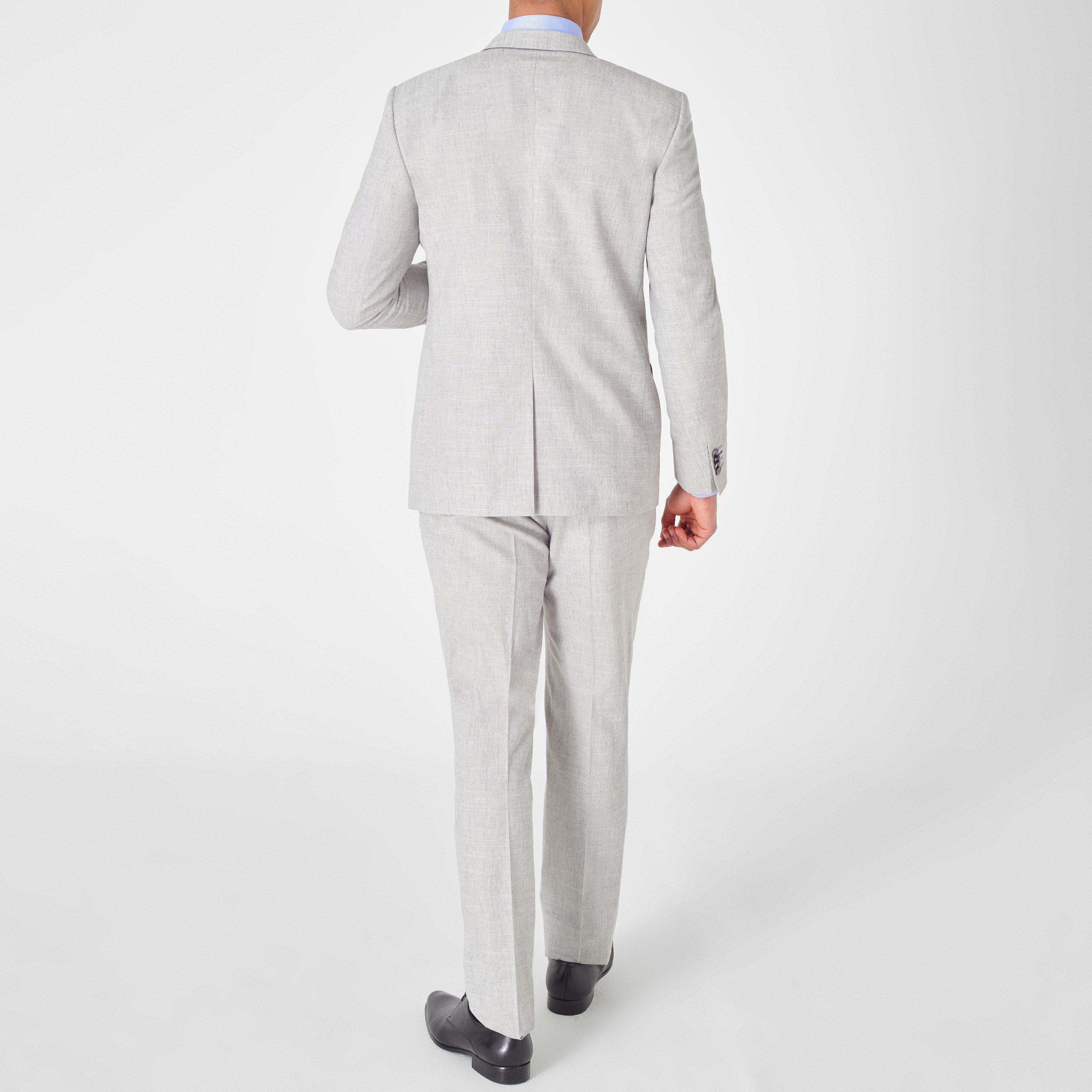 Blue 26 - Haines and Bonner - Edward Slim Fit Cutaway Collar Twill Shirt - 4