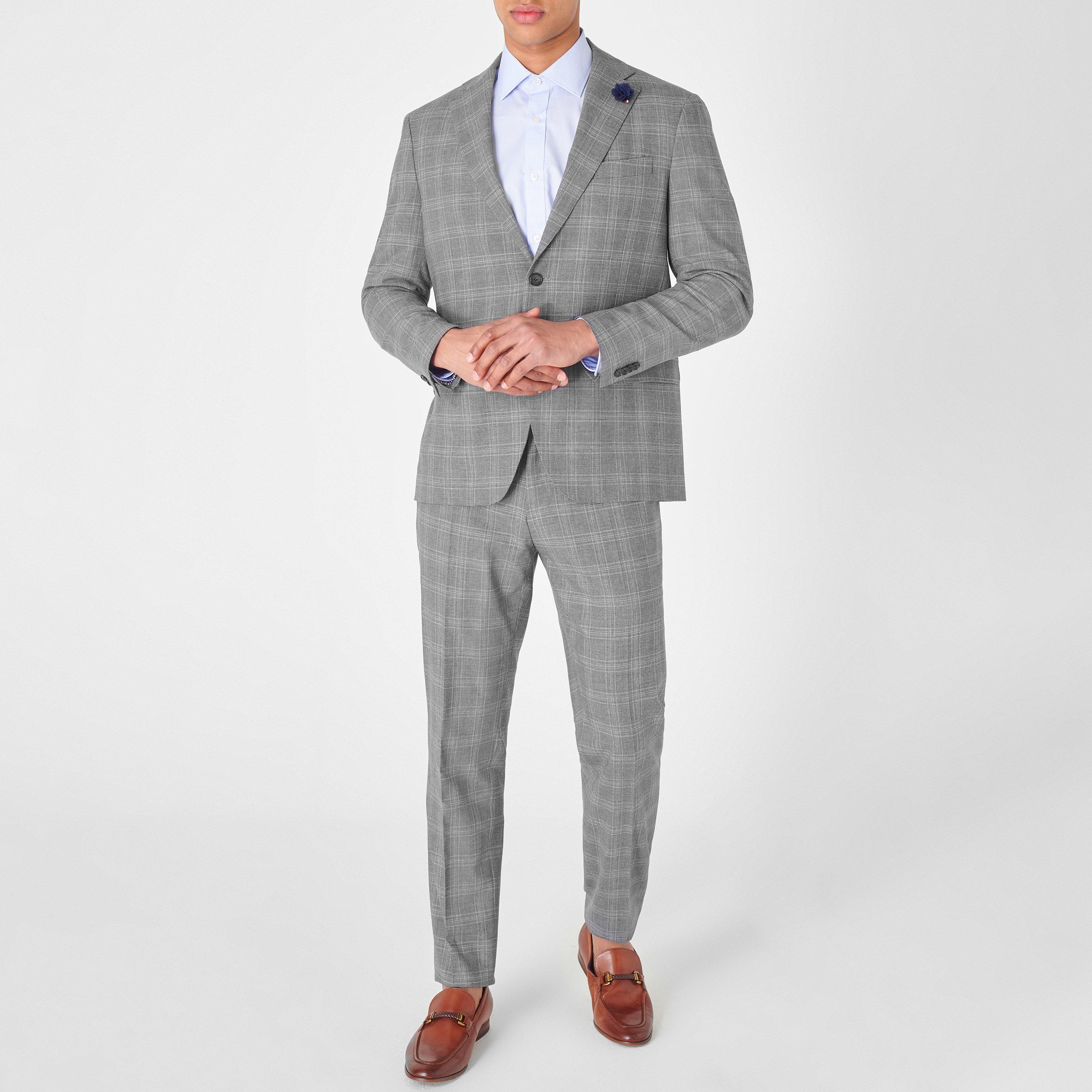 Blue 26 - Haines and Bonner - Men's Stripe Poplin Cotton Long Sleeve Shirt - 5