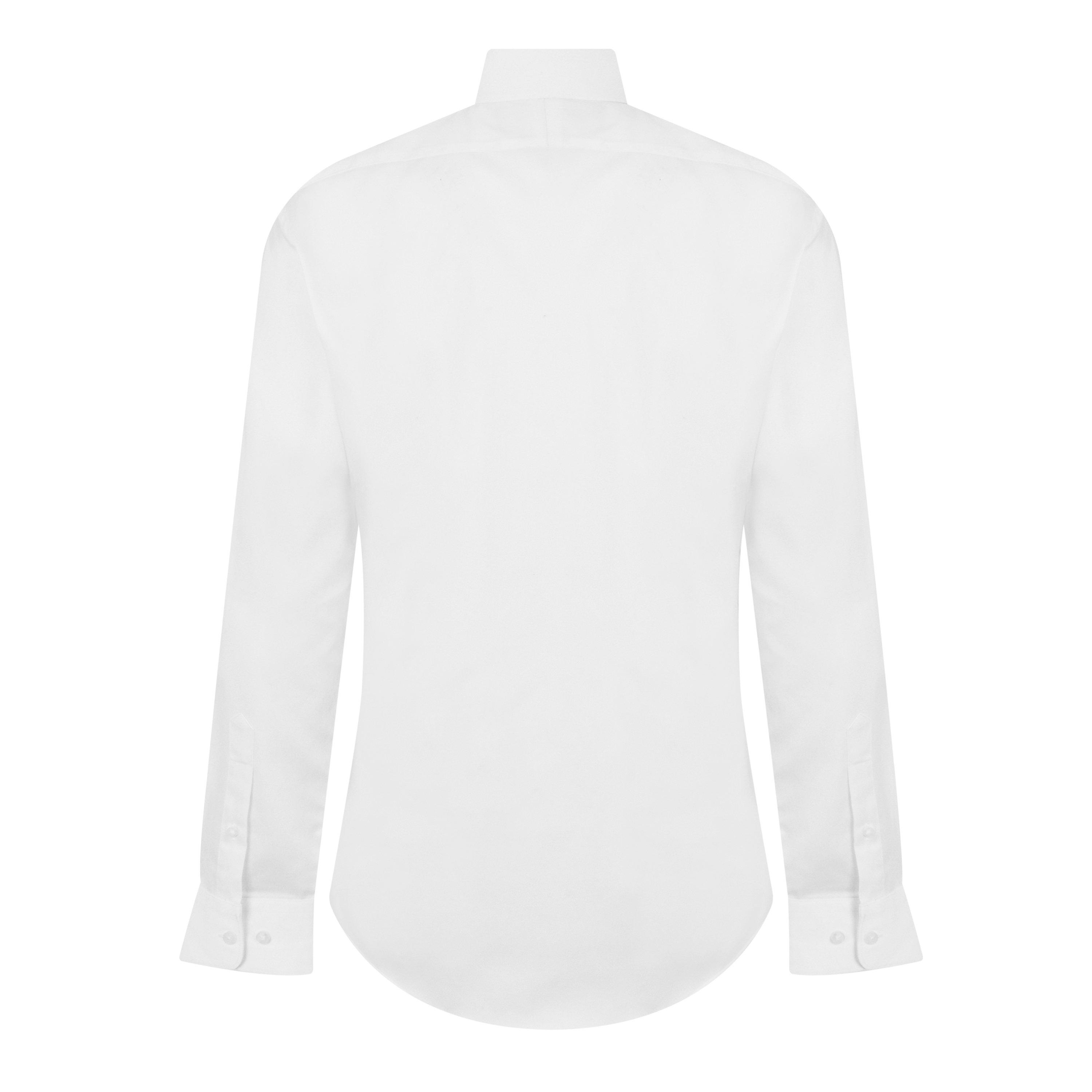 White 01 - Haines and Bonner - Hugh Slim Fit Sateen Shirt - 9