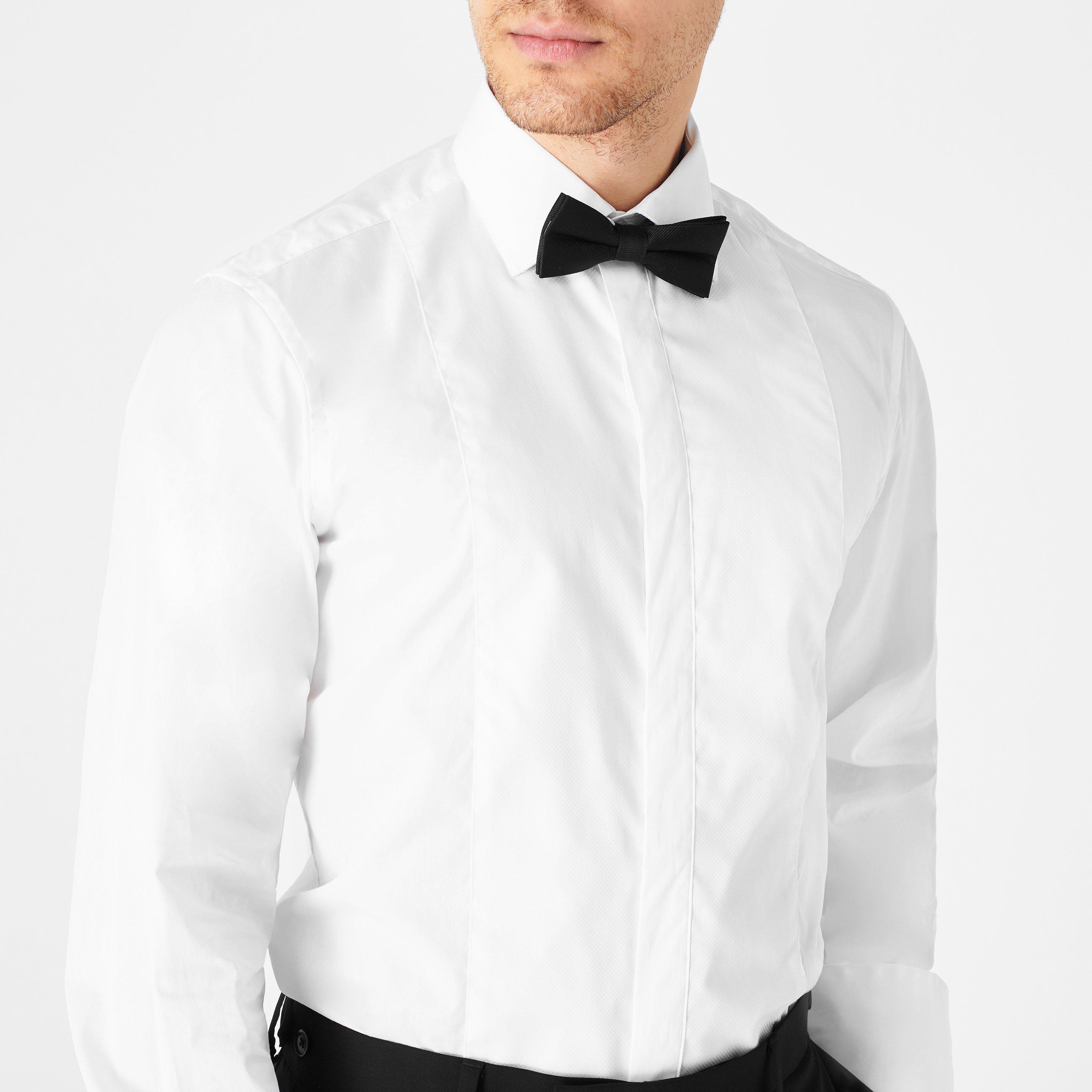 White 01 - Haines and Bonner - Issac Tailored Fit Dress Shirt - 5