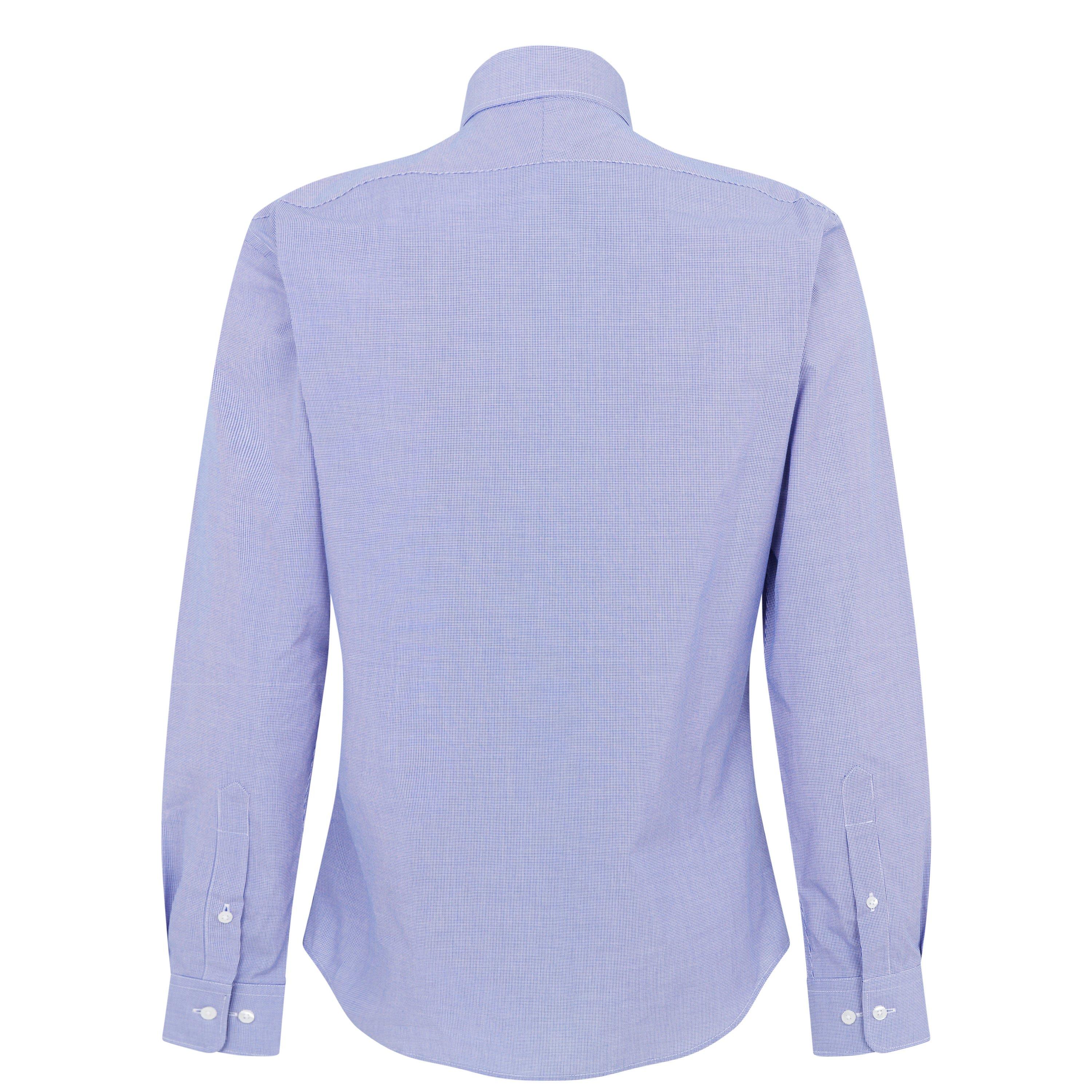 Navy 27 - Haines and Bonner - Hugh Tailored Puppytooth Shirt - 2