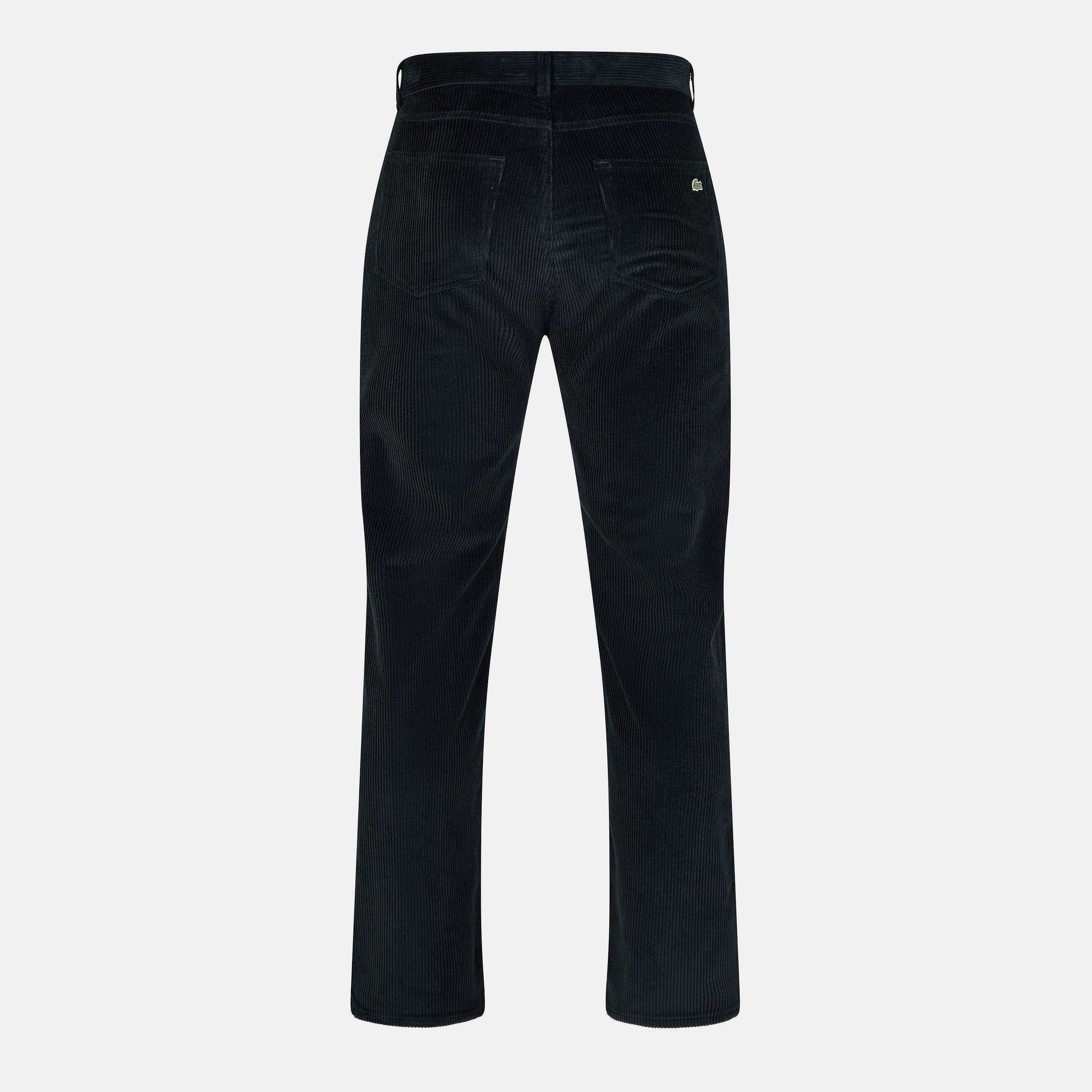 Schwarz - Lacoste - Pocket Corduroy Trousers - 2
