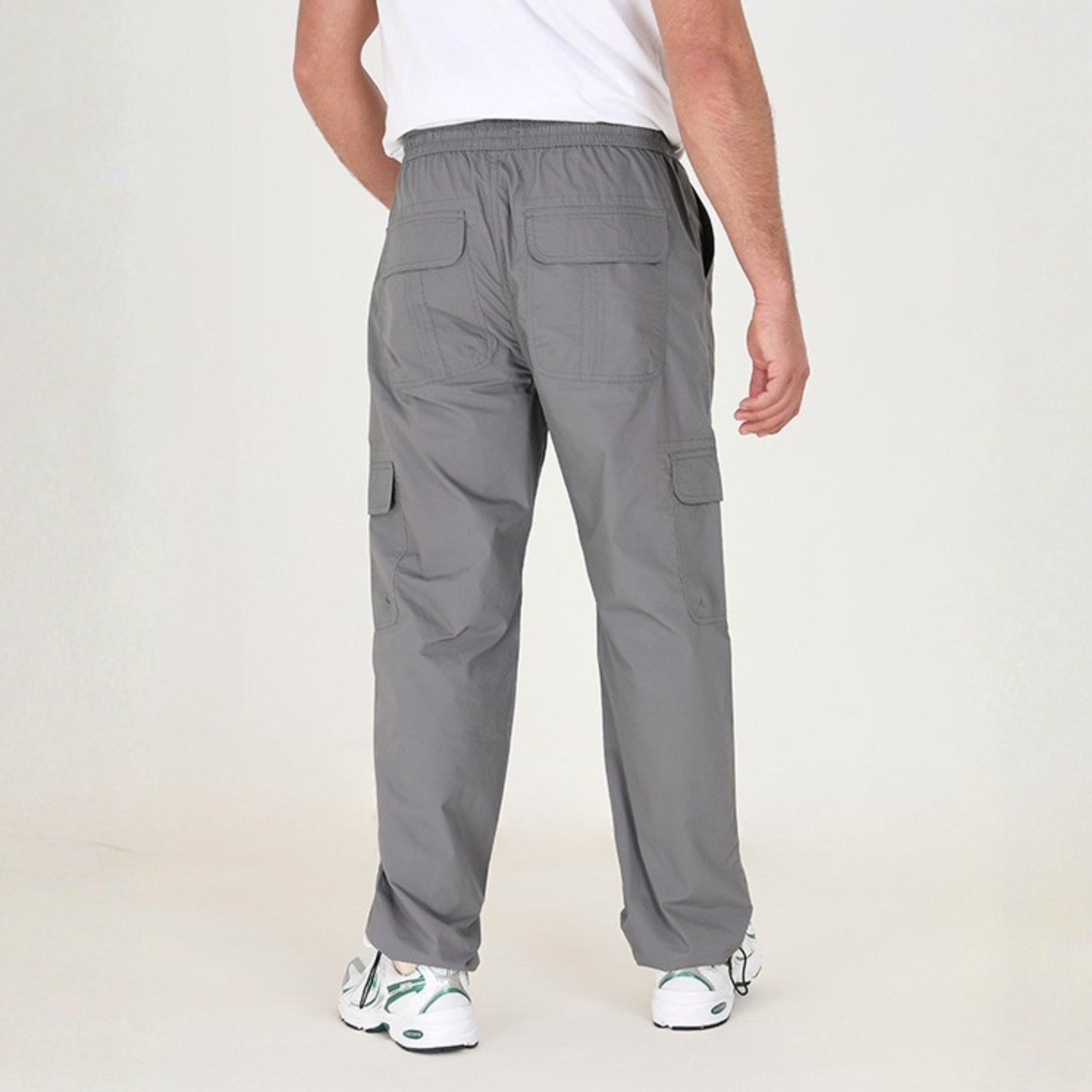 Dk Grijs - Brave Soul - BS Mens Cotton Poplin Cargo Pant with Adjustable Hem - 2