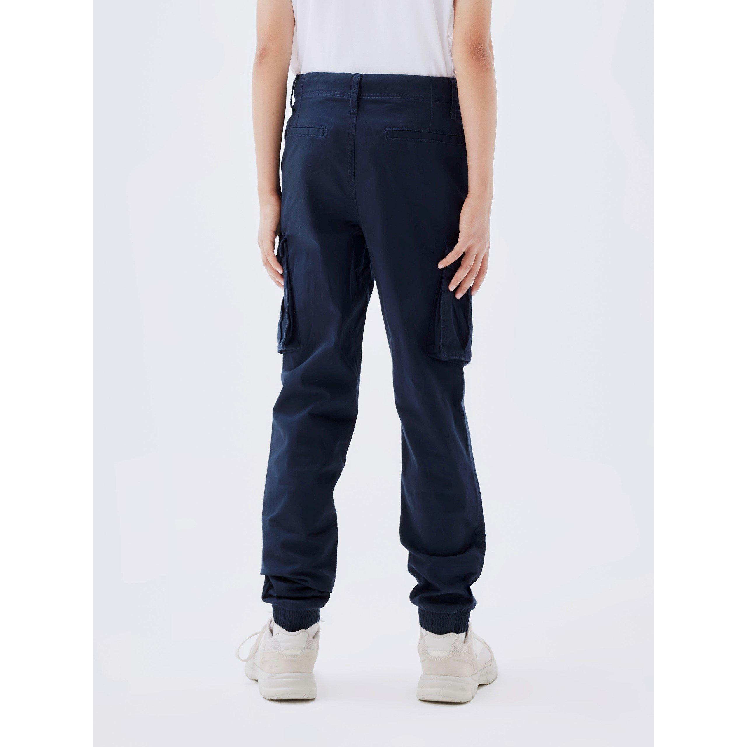 Dunkles Saphirblau - Name It - Ryan Cargo Trousers - 2