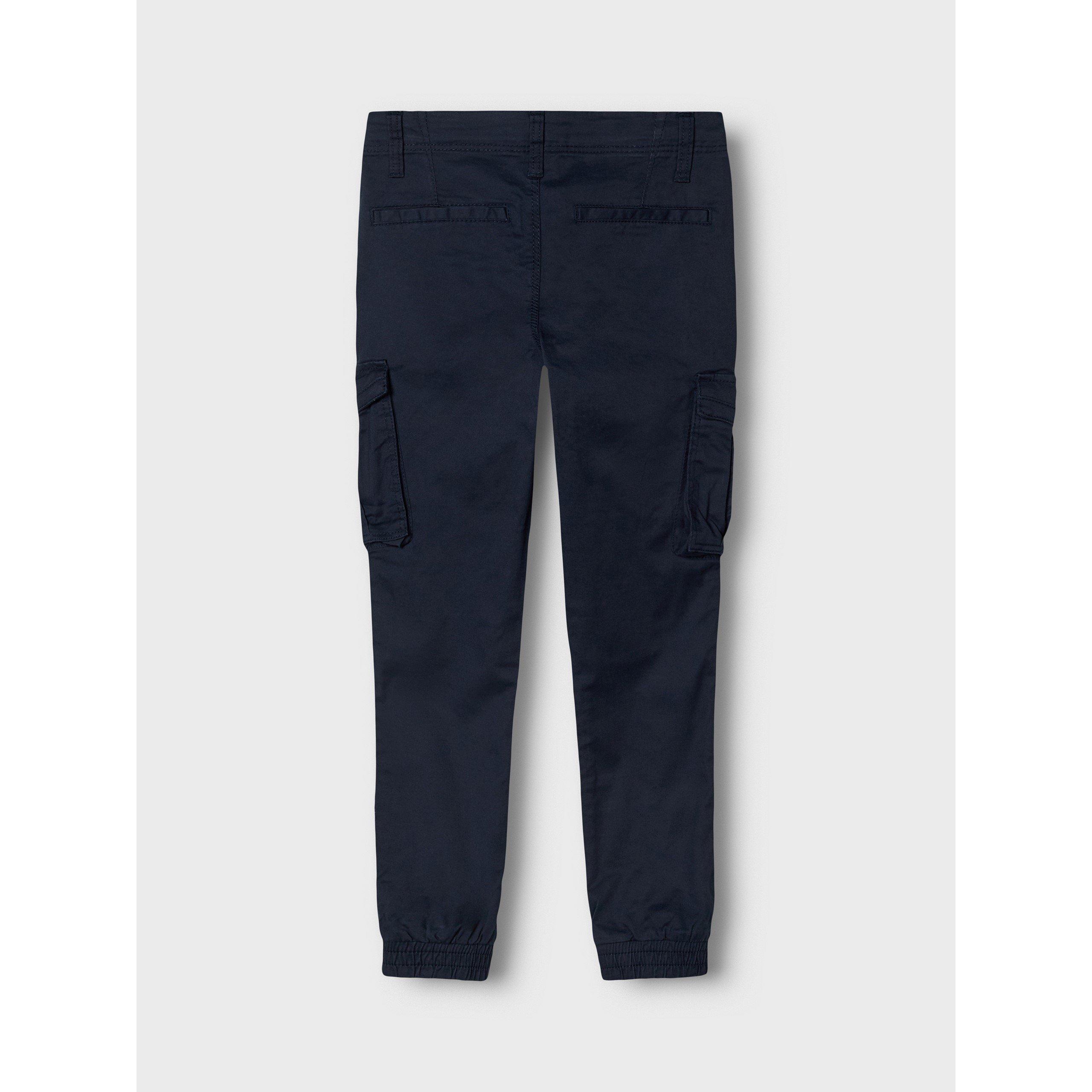 Dunkles Saphirblau - Name It - Ryan Cargo Trousers - 4