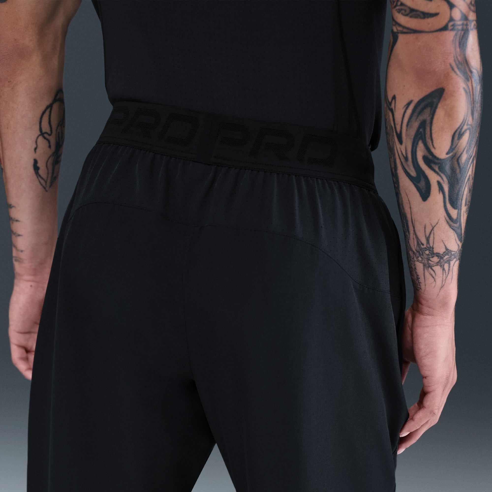 Black/White - Nike - Pro Training Dri-FIT Pants Mens - 9