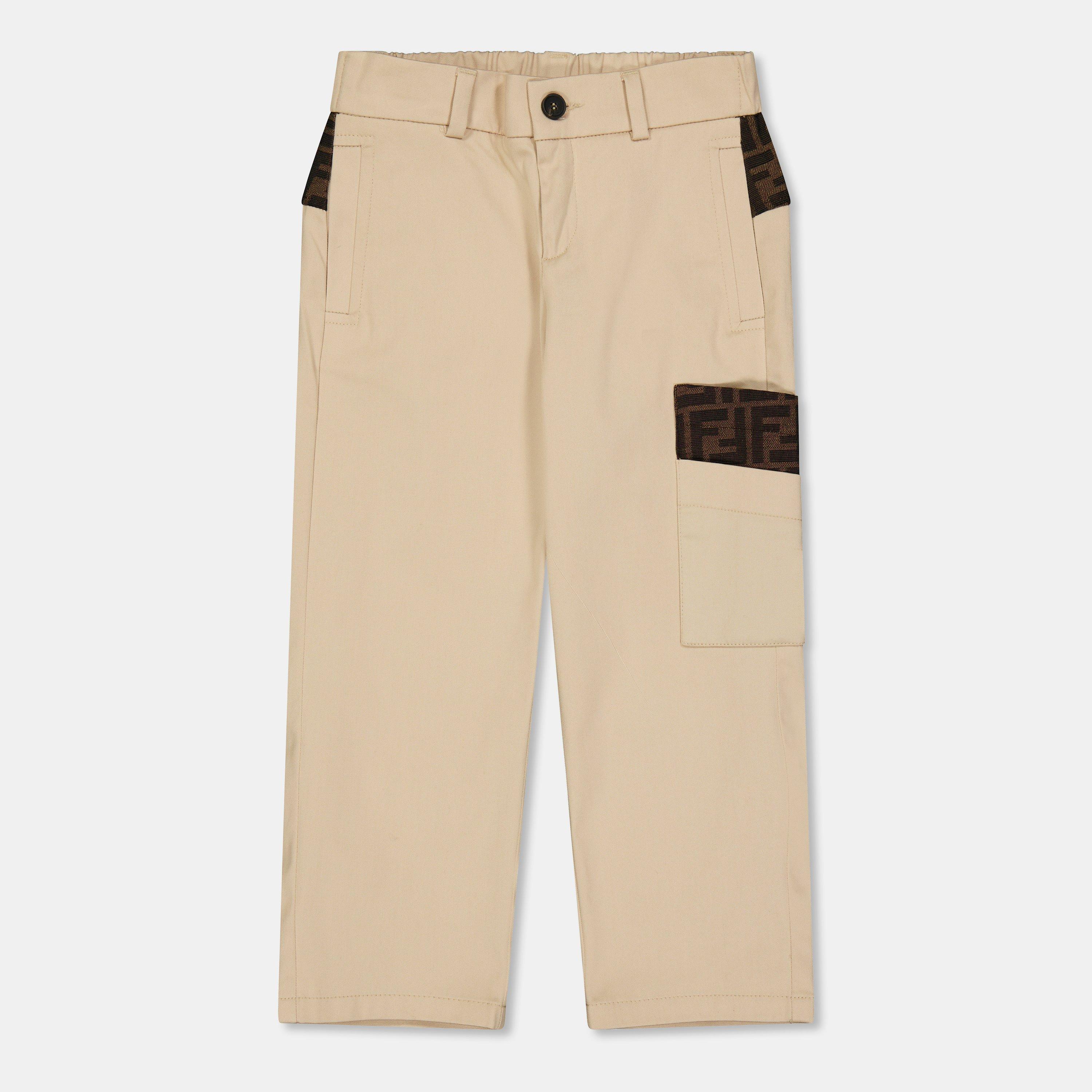 Fendi Kids' Chinos - Beige F1P2N - Size 10Y