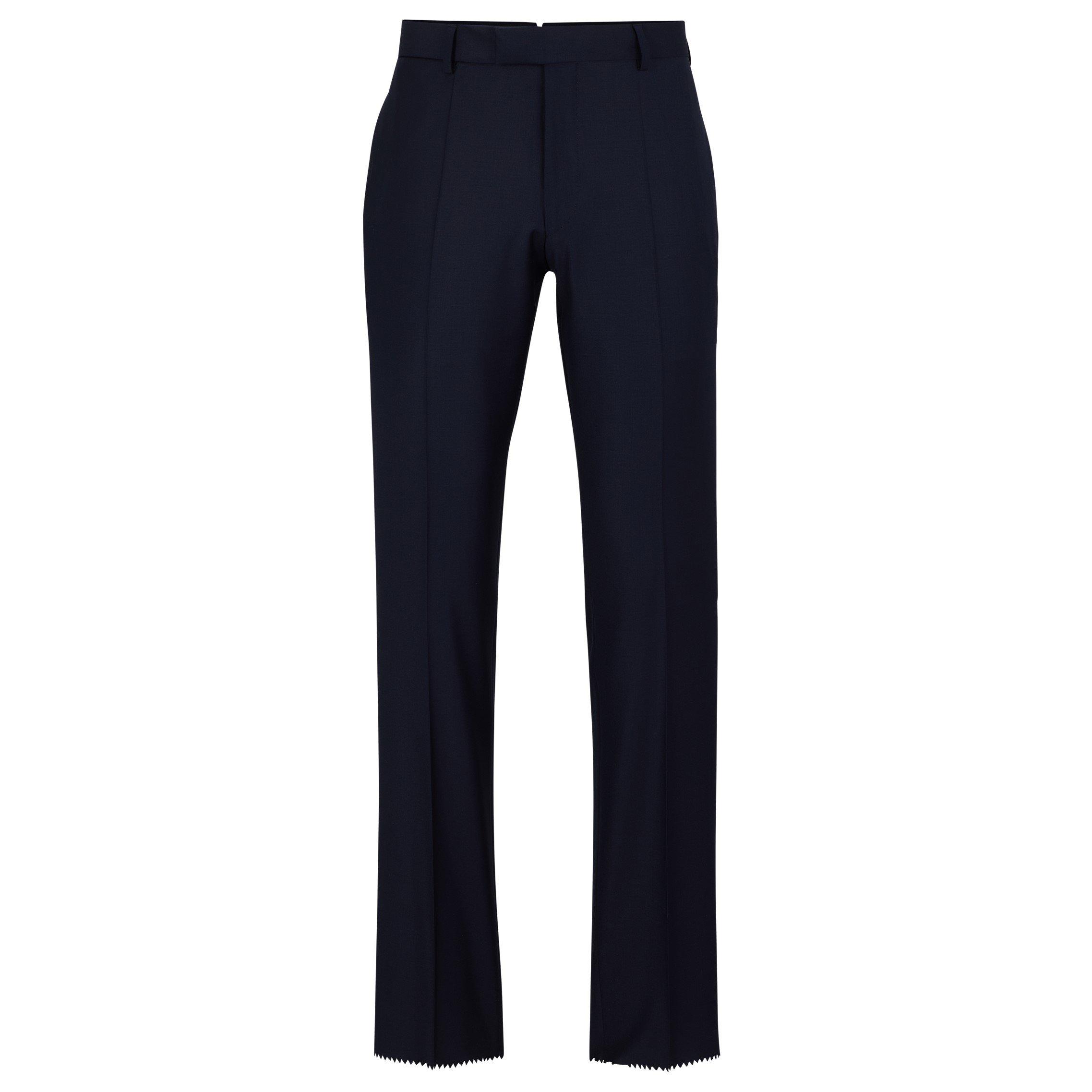 Navy - Boss - Men's T Straight Trousers - 5