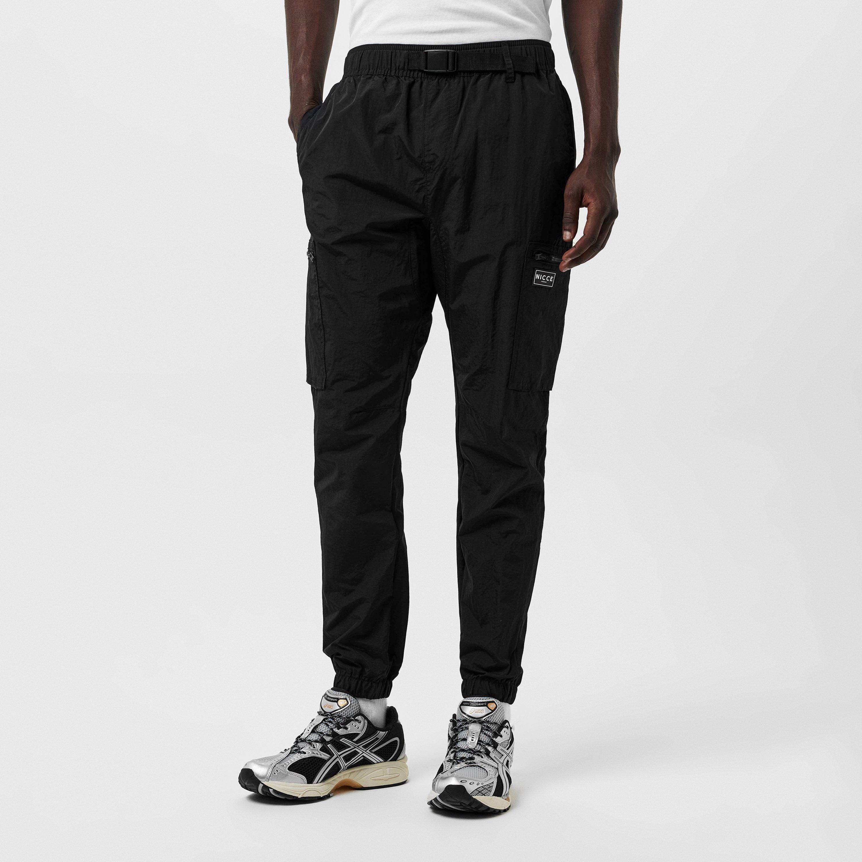 Black - Nicce - Toddy Cargo Trousers Mens - 3