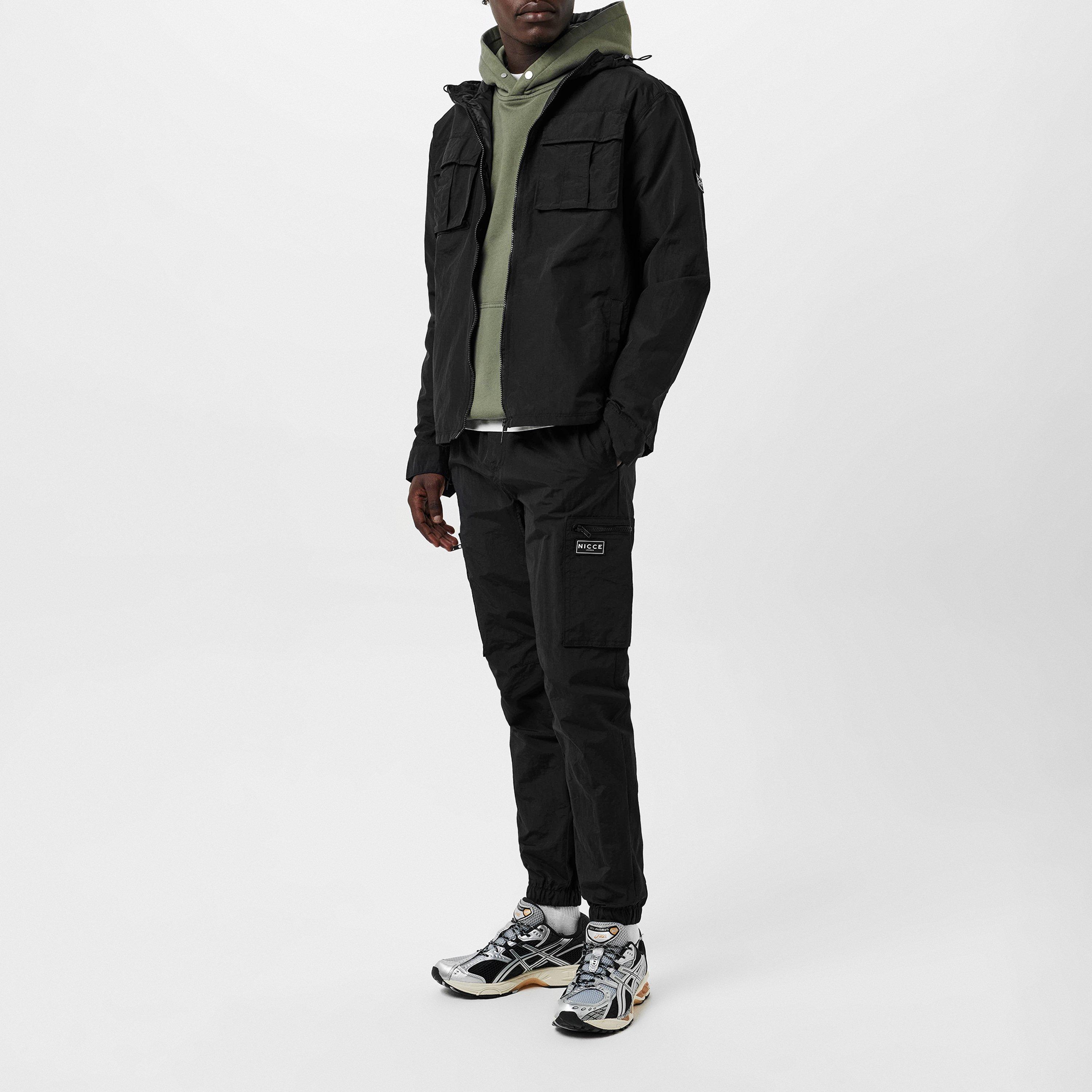 Black - Nicce - Toddy Cargo Trousers Mens - 6