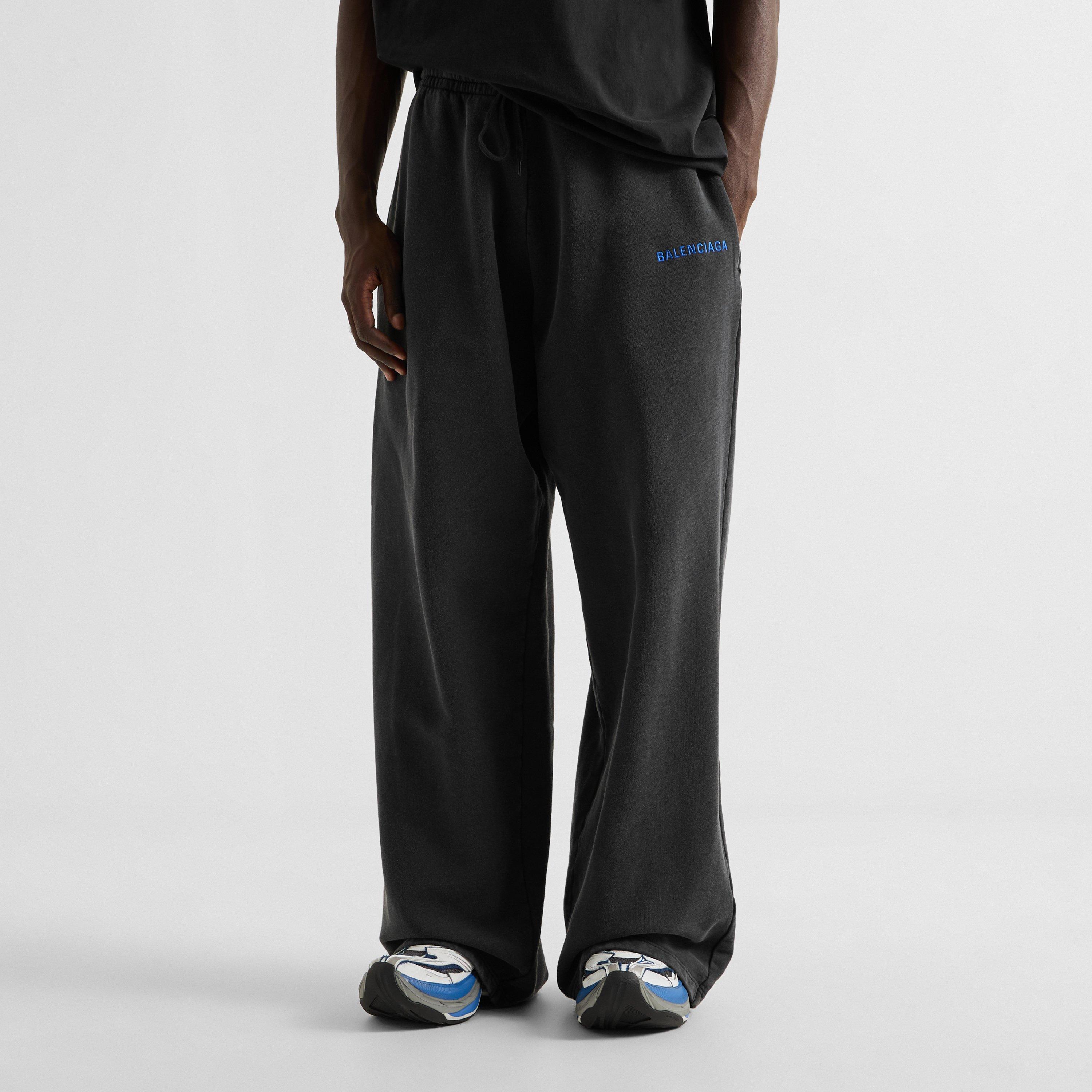 Wash Black - Balenciaga - Men's Wash Jog Cotton Joggers - 3