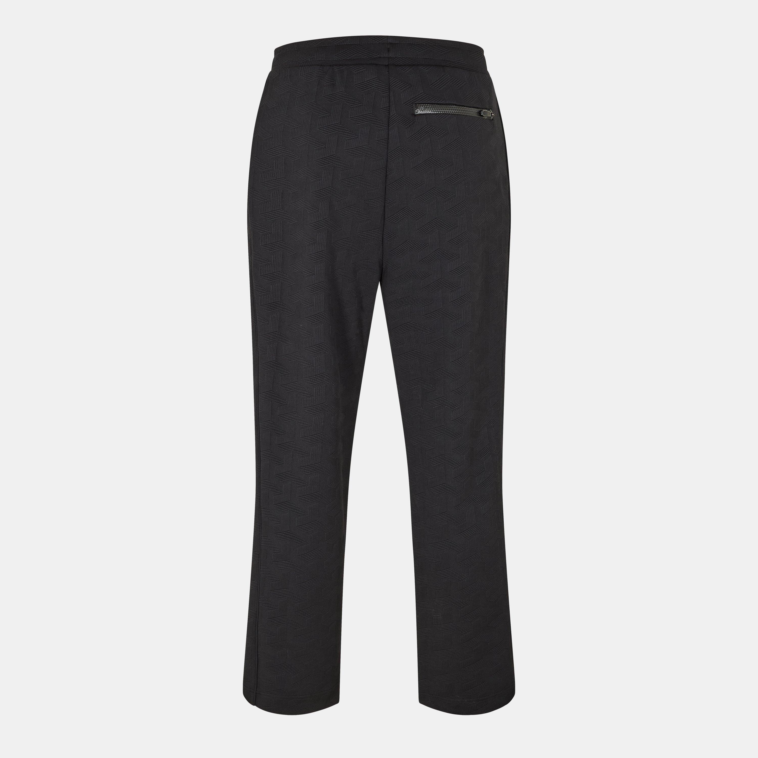 Black 001 - Boss - Men's HBG Mirror Pants Open Hem Jogging Bottoms - 2