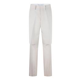 Off White Double Layer Straight Trousers