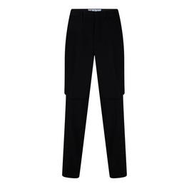 Off White Double Layer Straight Trousers