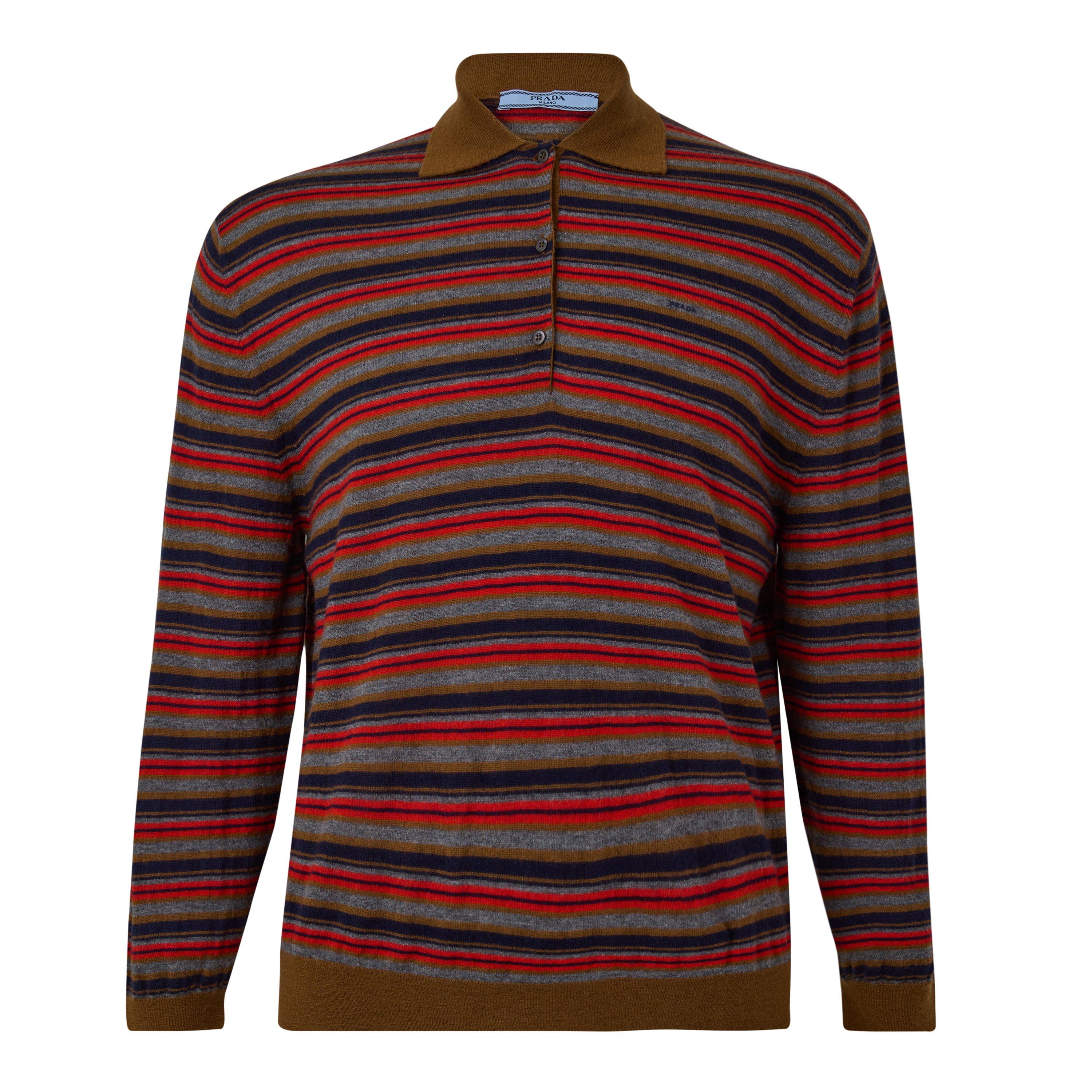 Tabacco - Prada - Prada Striped Top Ld64 - 1