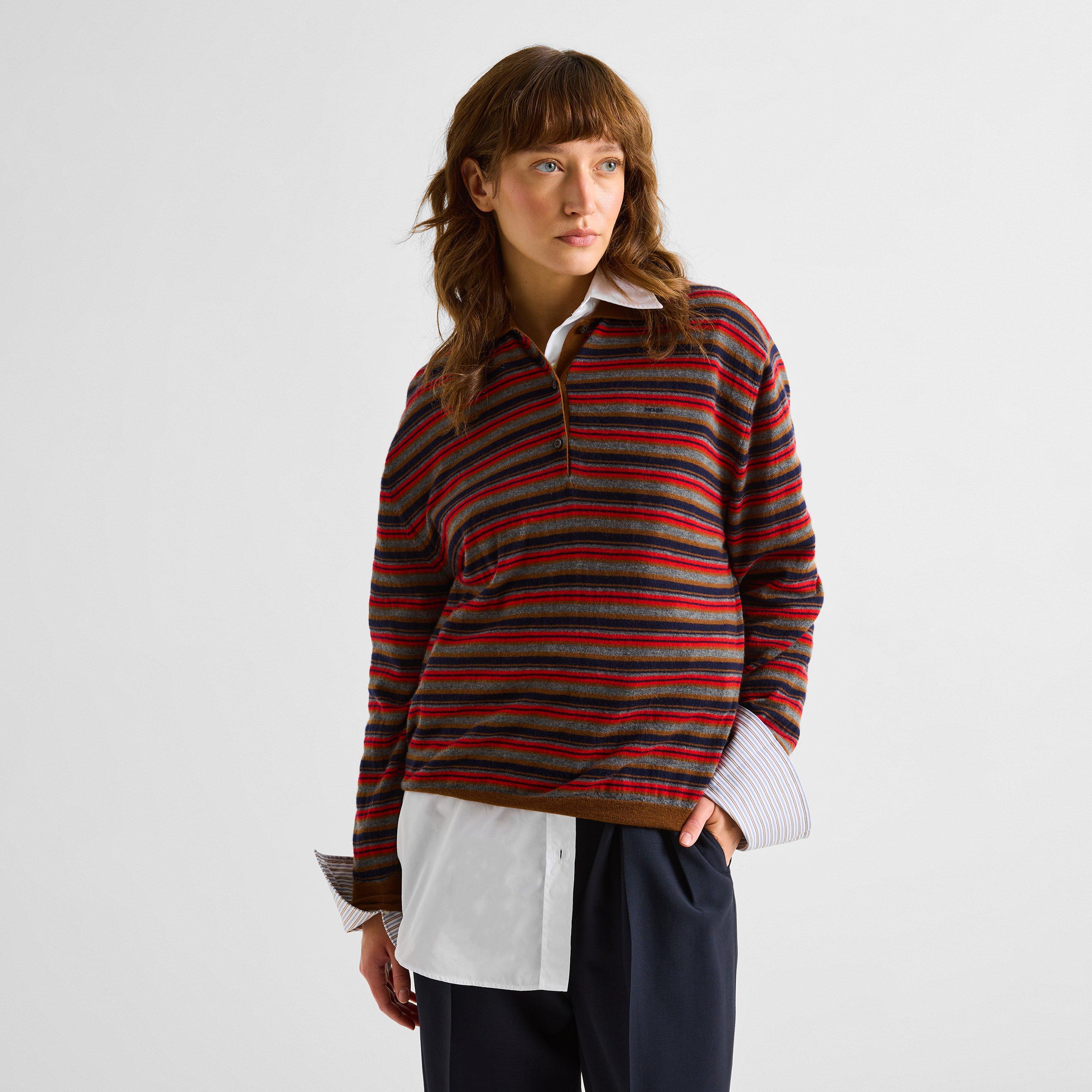 Tabacco - Prada - Prada Striped Top Ld64 - 3