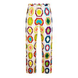 Marcelo Burlon All Over Colourful Cross Loose Trousers