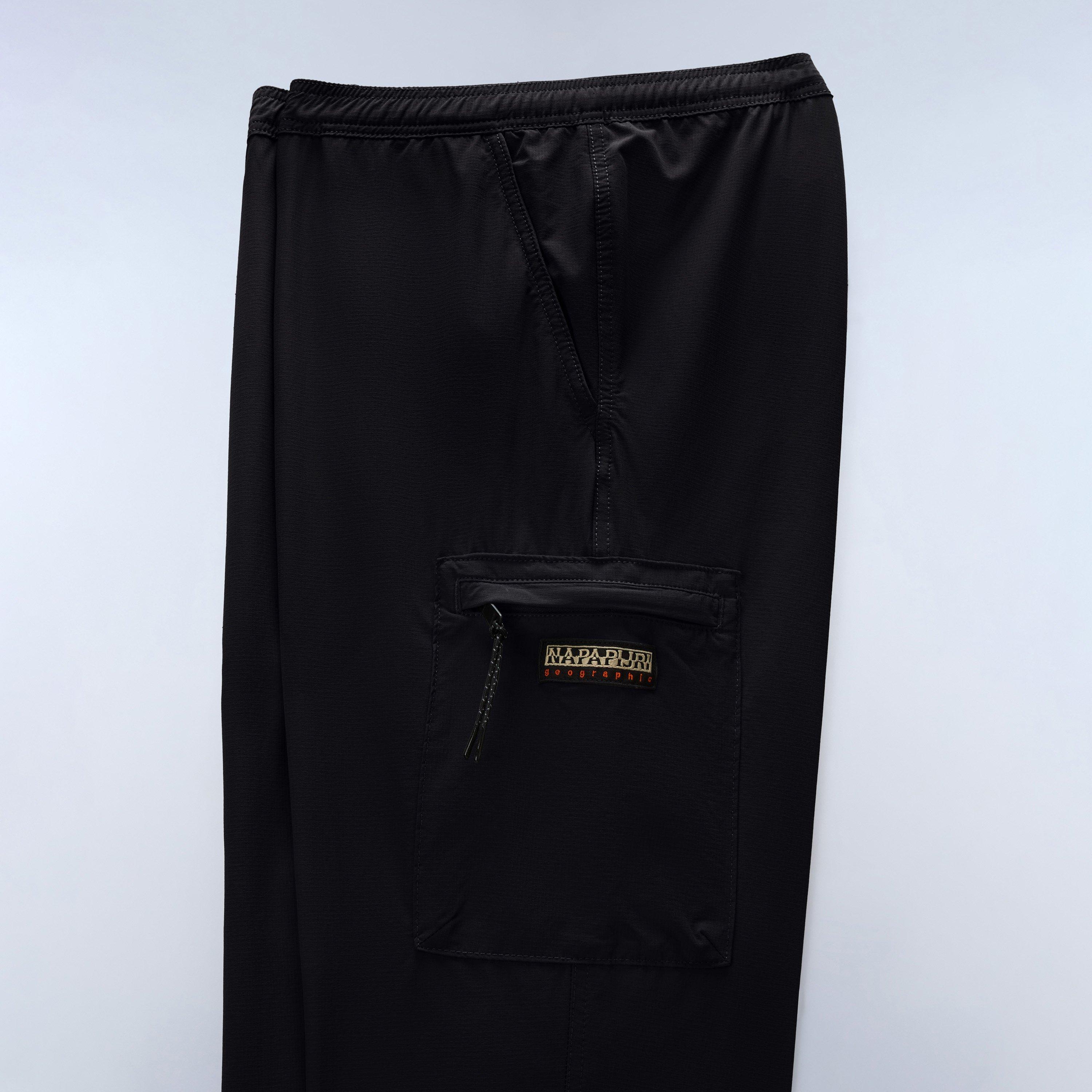Black - Napapijri - Men's Cargo Trousers - 4