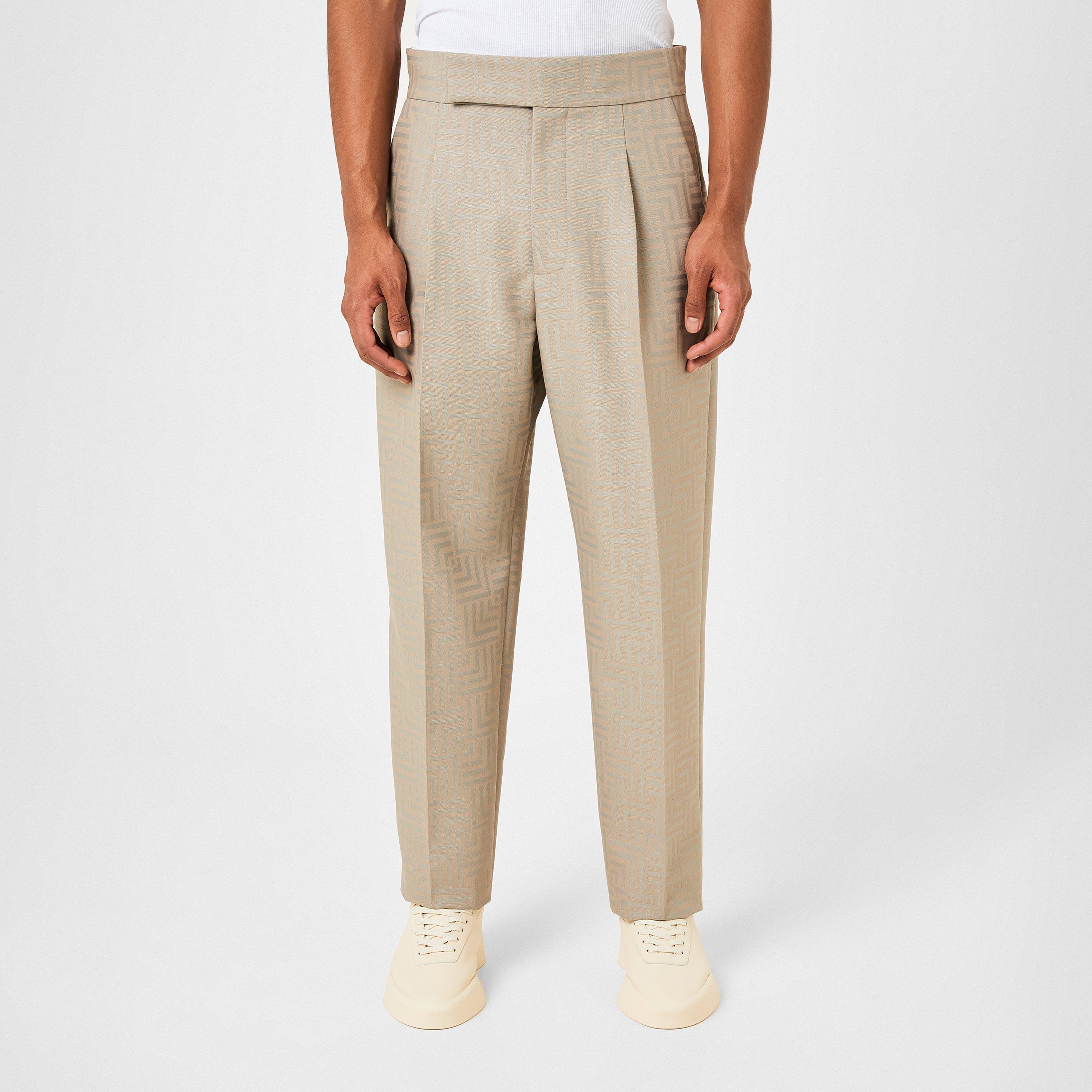 Dove Grey - Fear Of God - Pleated Jacquard Trousers - 1