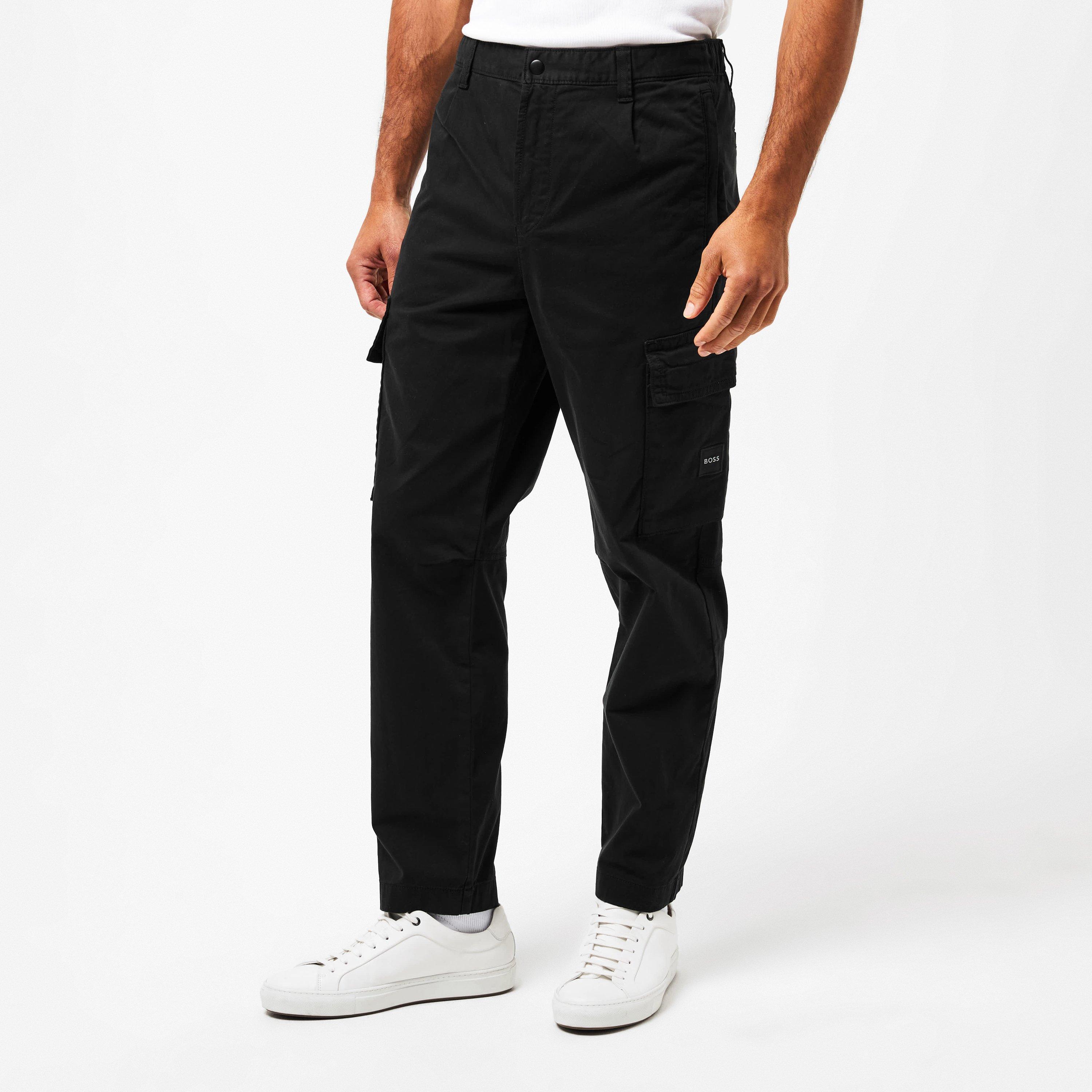 Black - Boss - Men's HBO Sisla Cargo Trousers - 3