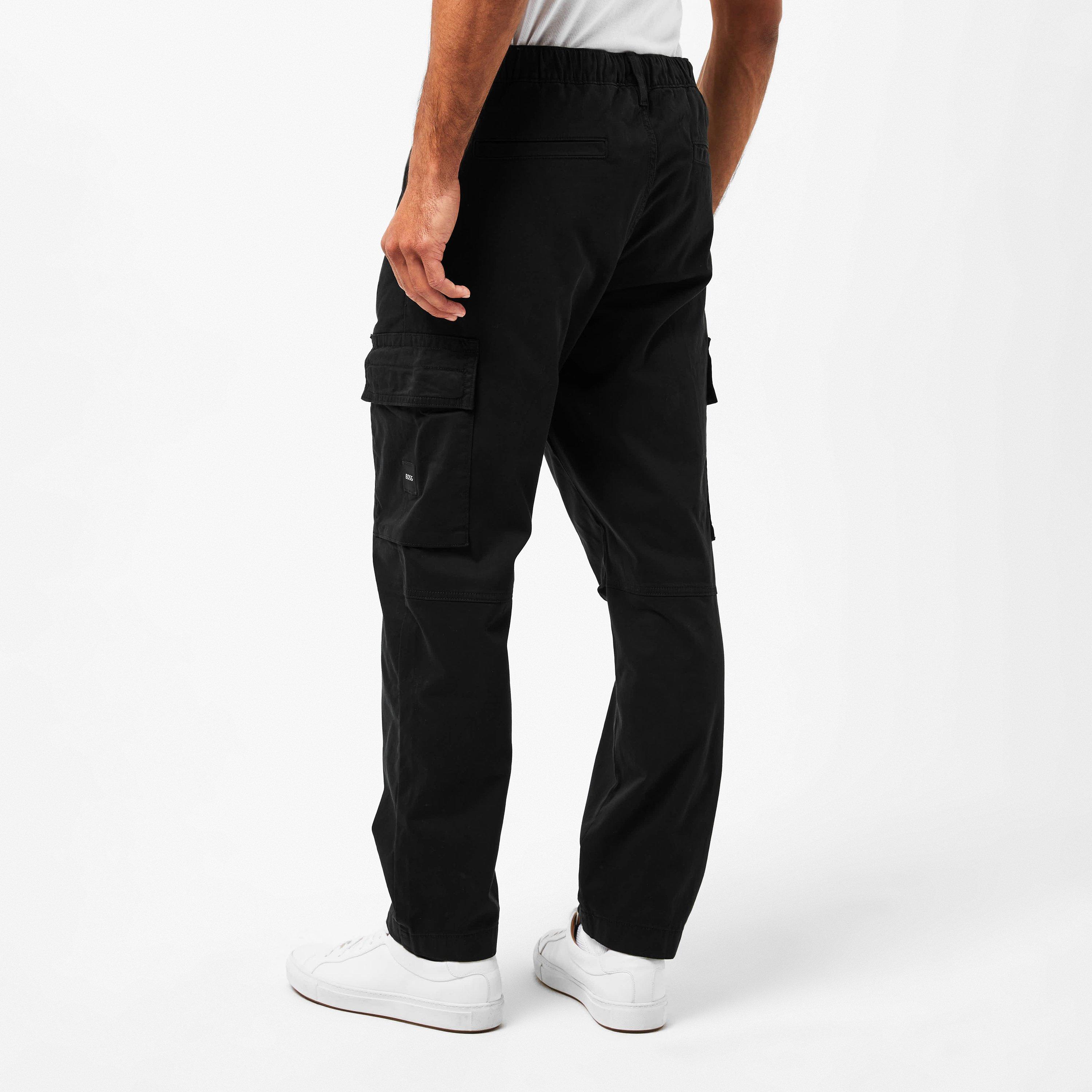 Black - Boss - Men's HBO Sisla Cargo Trousers - 4
