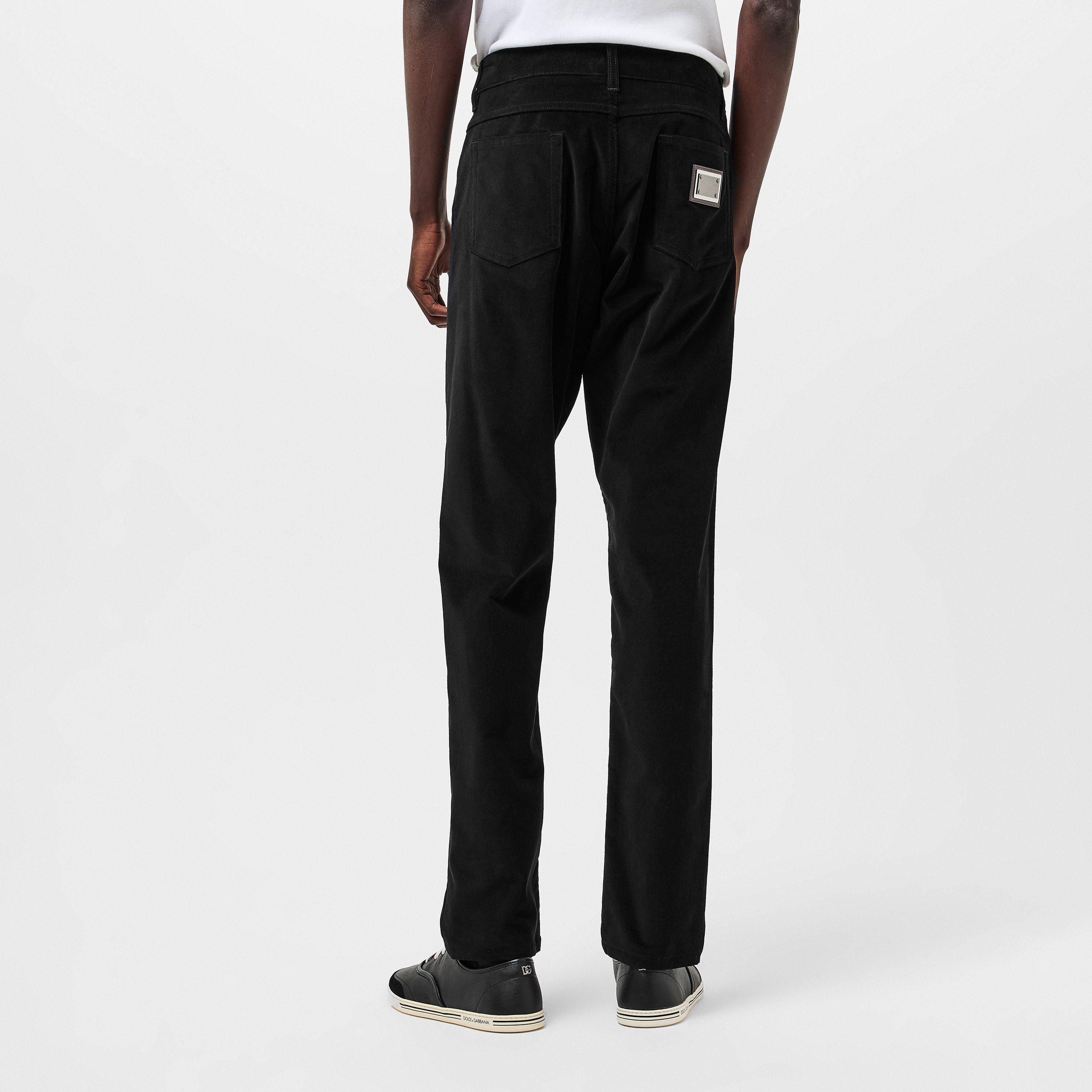 N0000 Nero - Dolce and Gabbana - Men's Corduroy Trouser - 4