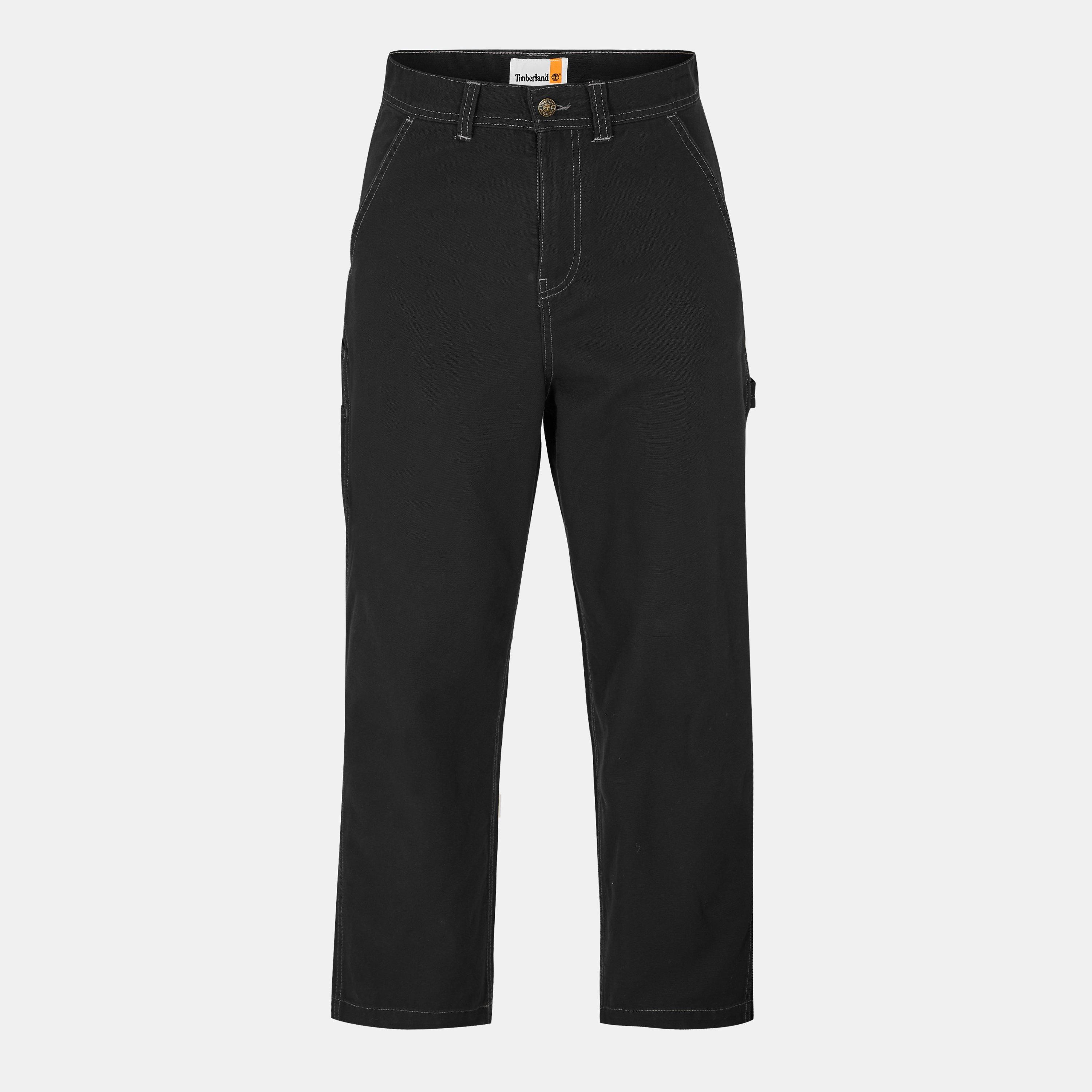 Timberland Men's Canvas Straight Leg Trouser - Black - 34W R
