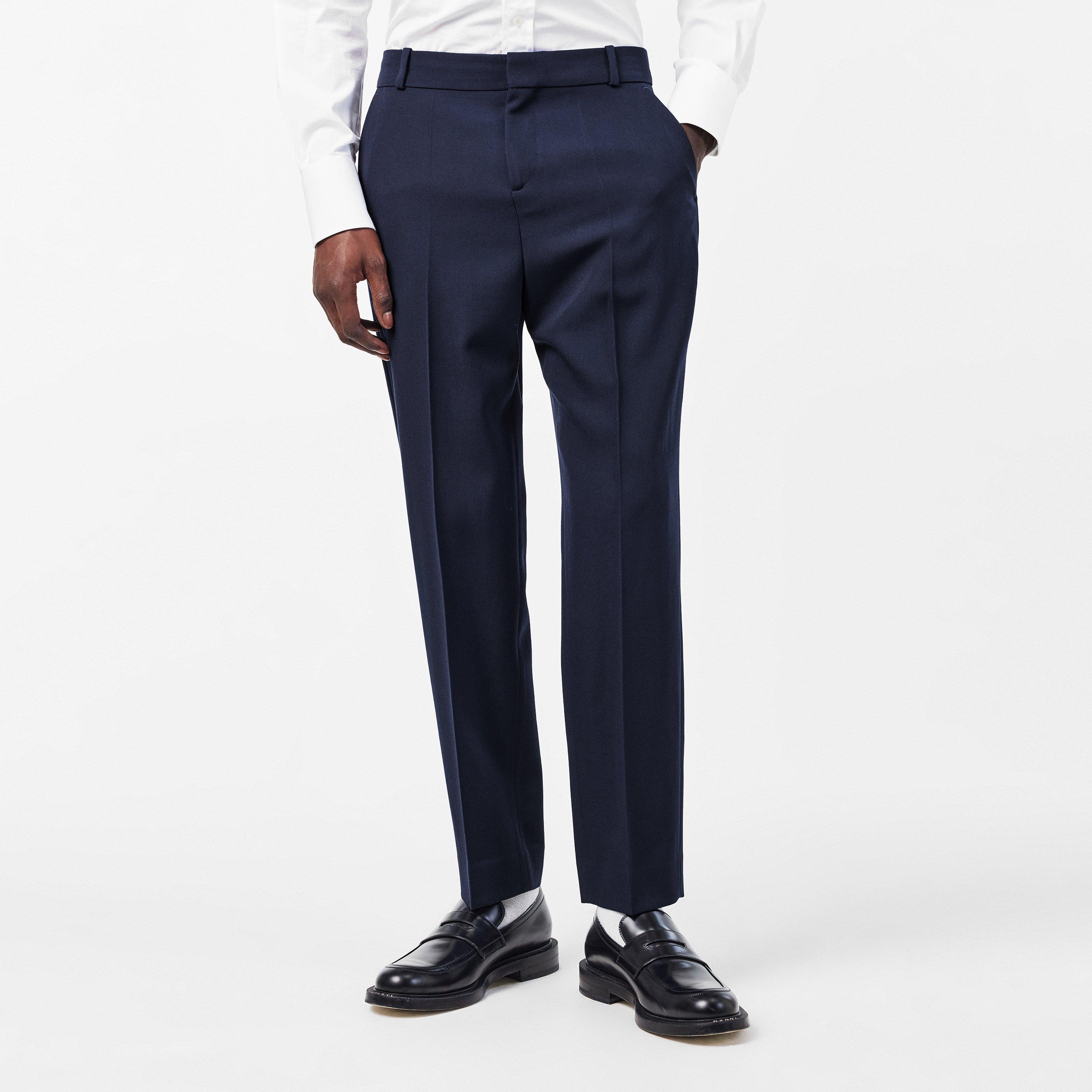 Navy - Balmain - Men's Tailor Straight Leg Trouser - 3