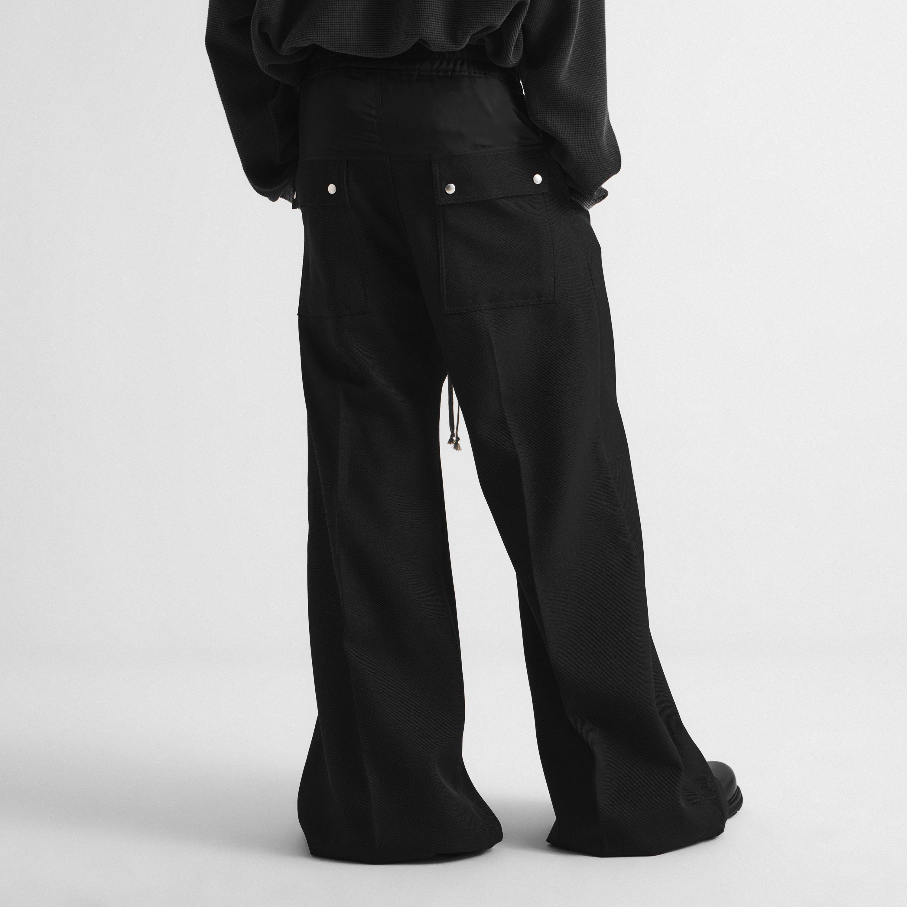 Black - Rick Owens - Men's Bela Wool Straight-Leg Trousers - 4