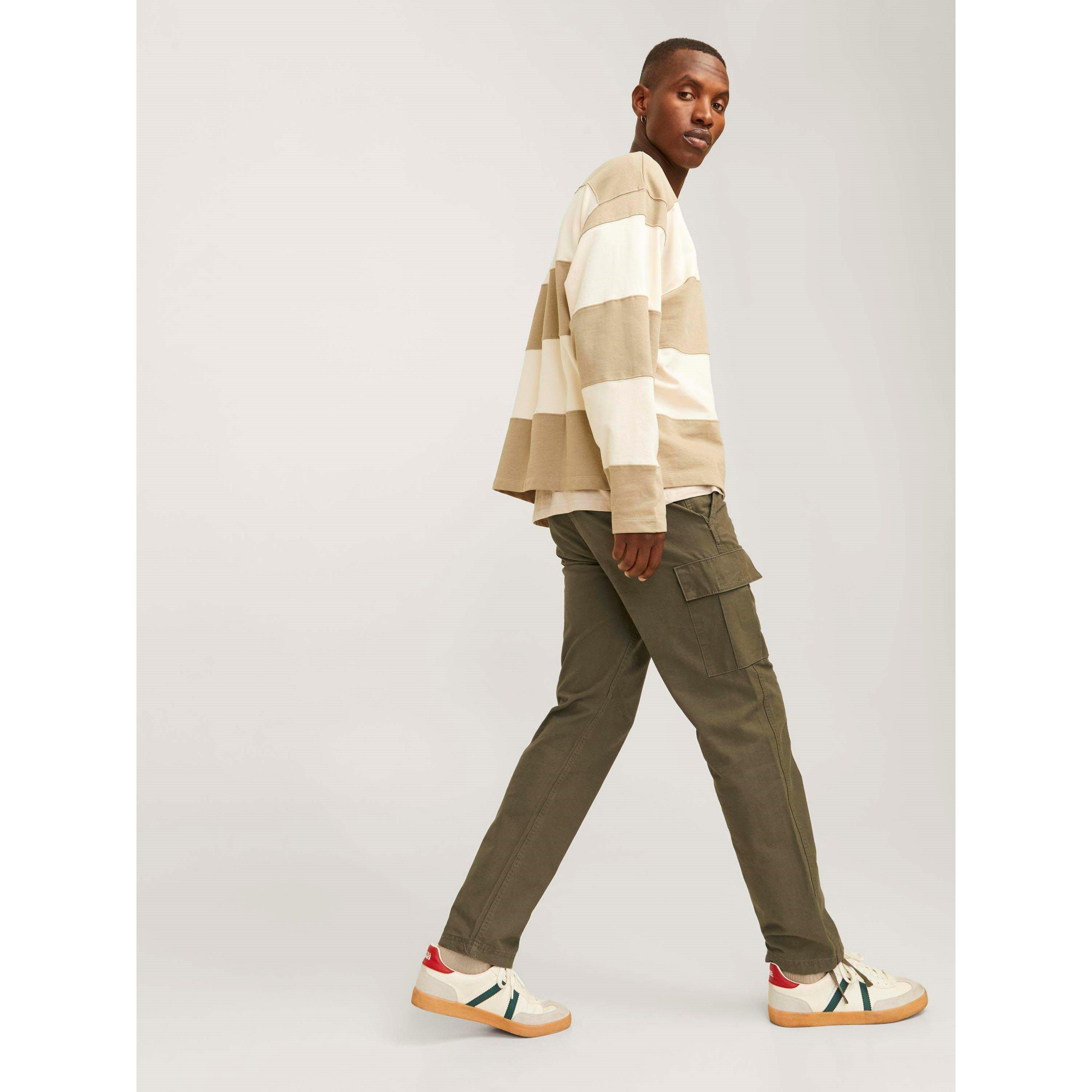 Olive Night - Jack and Jones - Men's Kane Barkley Cargo Trousers - 8