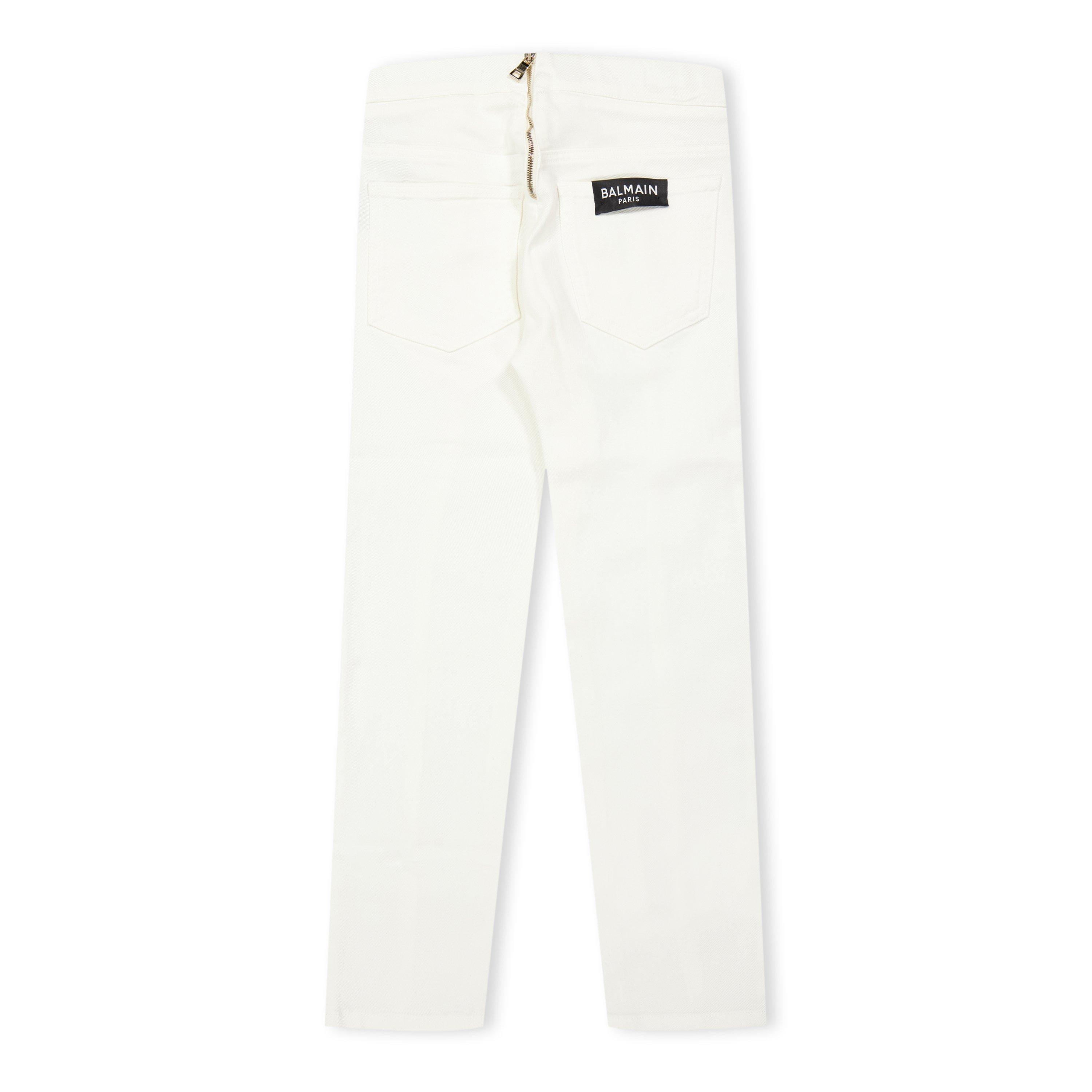 ivory - Balmain - Kids' Straight Leg Trouser - 2