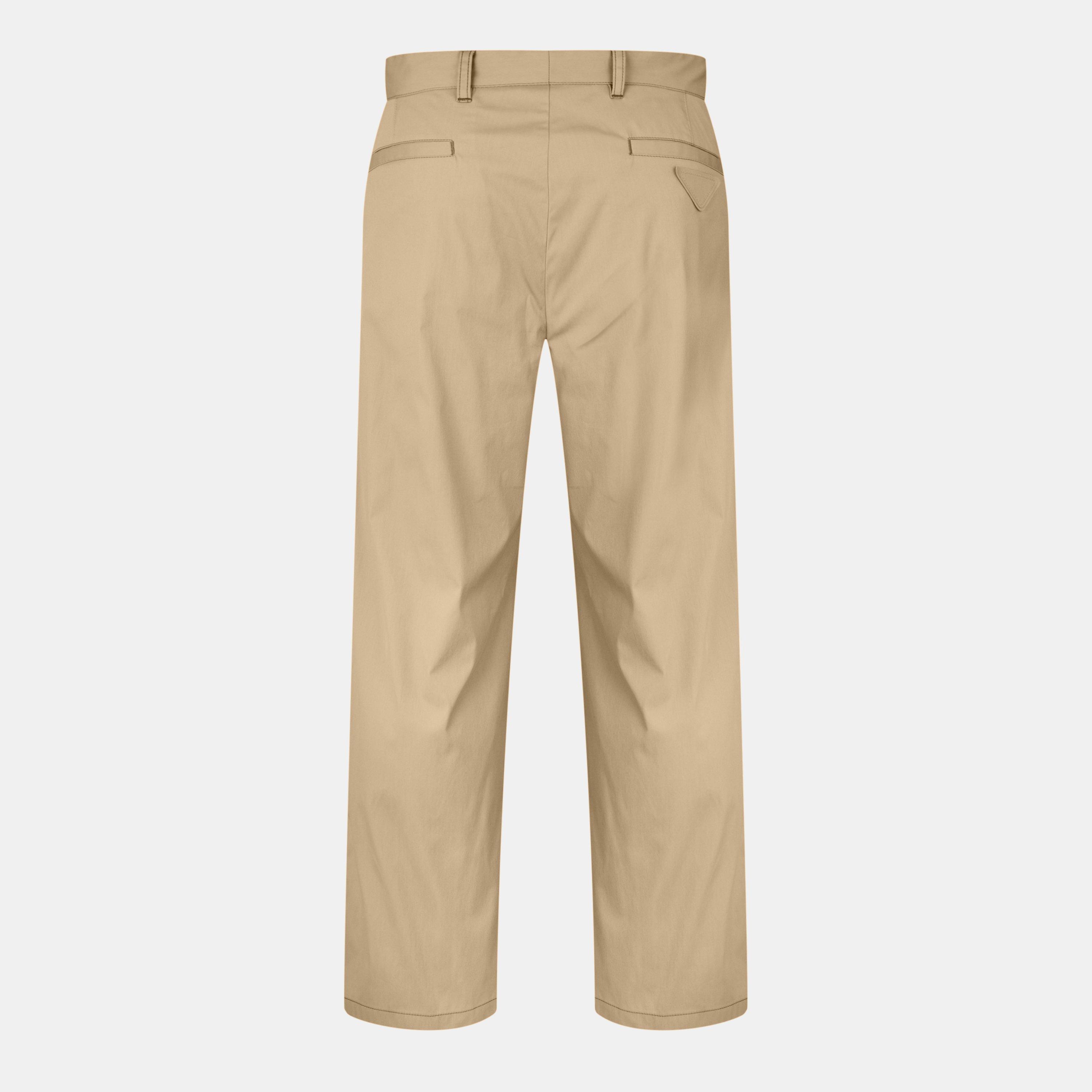 Beige - Prada - Tapered Trousers - 2