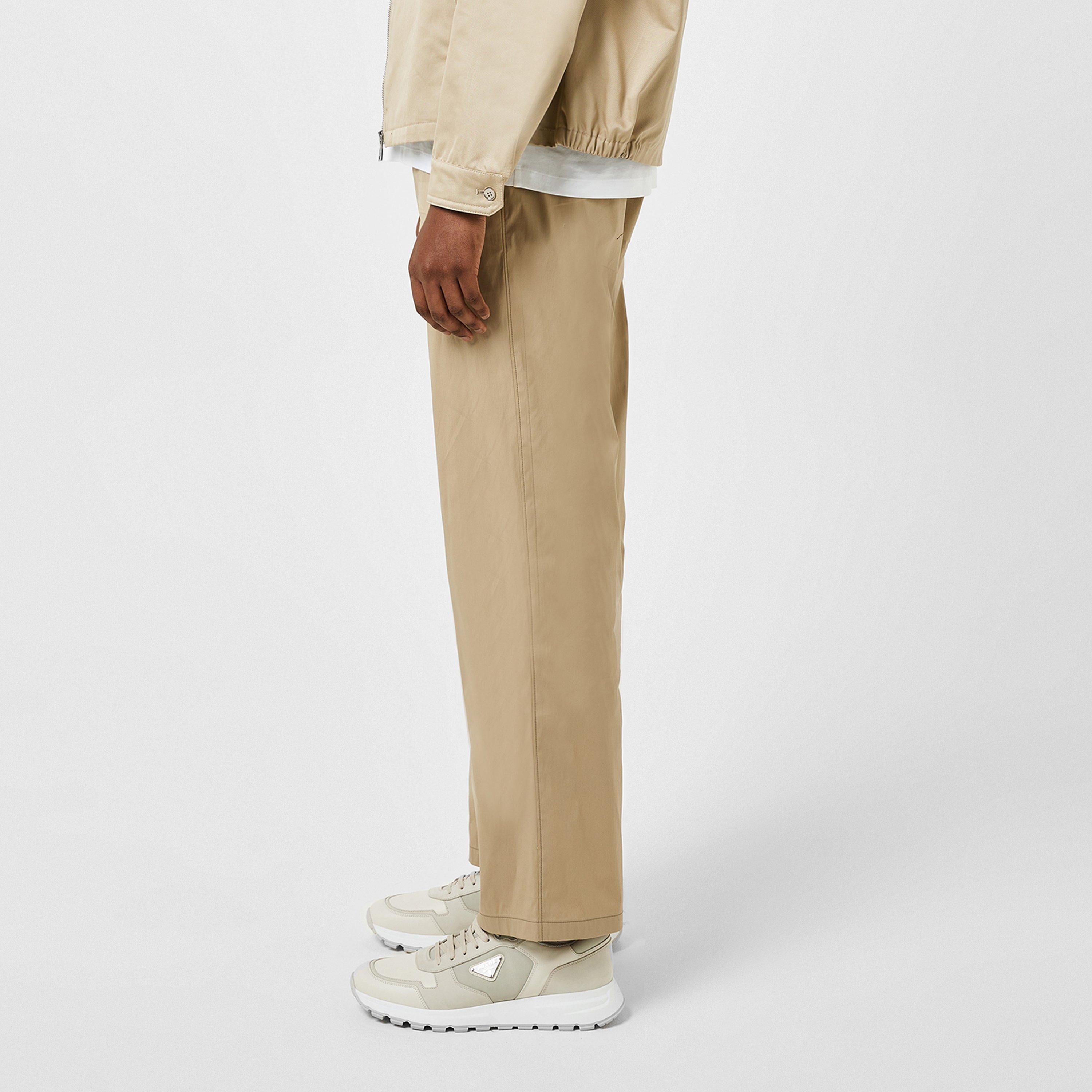 Beige - Prada - Tapered Trousers - 5