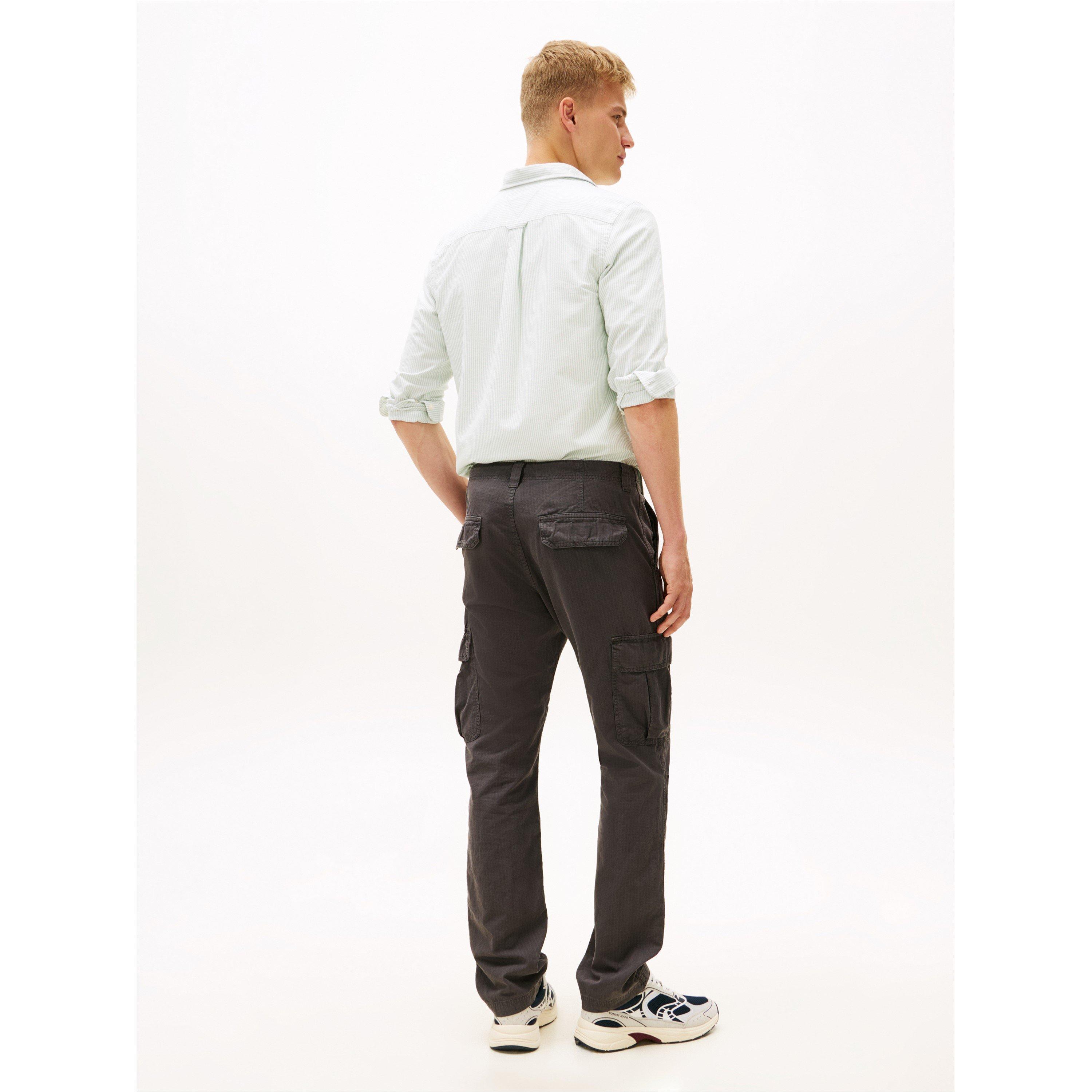 Washed Black - Tommy Jeans - Men's TJ Ryan Cargo Trousers - 4