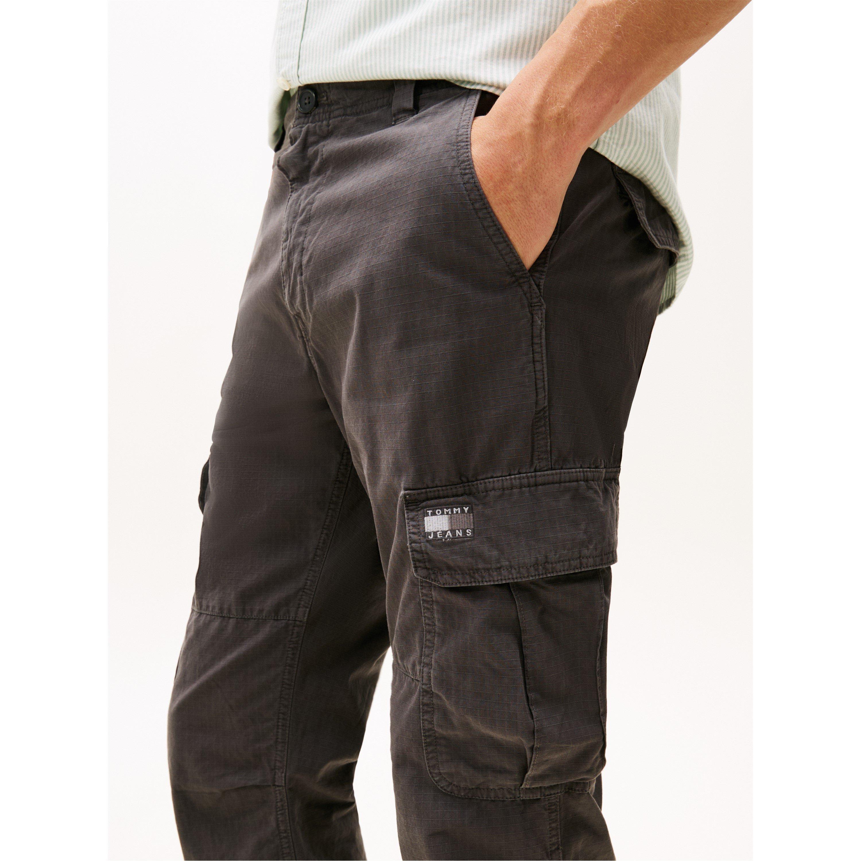 Washed Black - Tommy Jeans - Men's TJ Ryan Cargo Trousers - 5