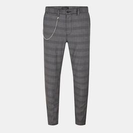 Brave Soul Check Trousers with Chain