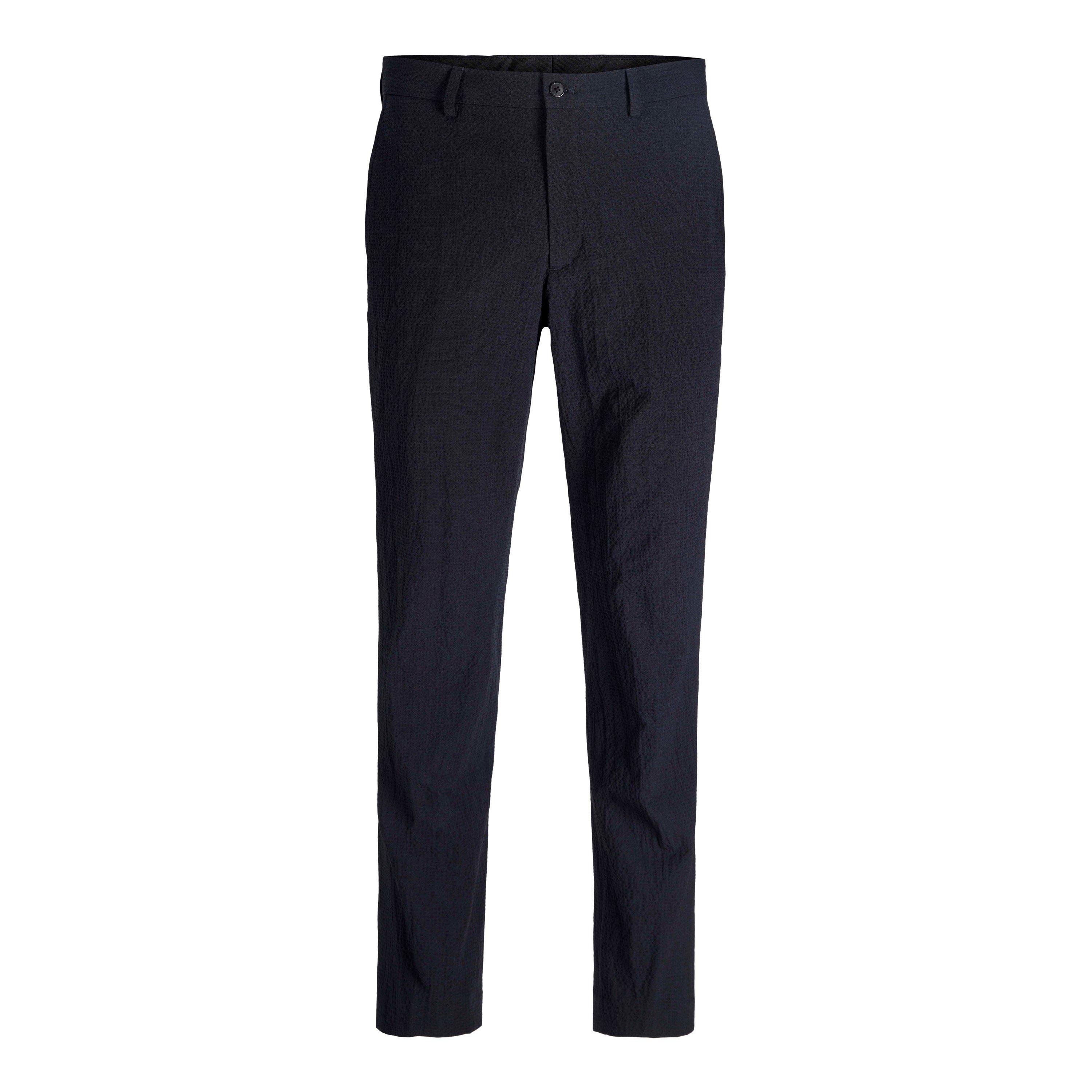 Jack And Jones Men's Seersucker Cargo Trousers - Night Sky - S (46)
