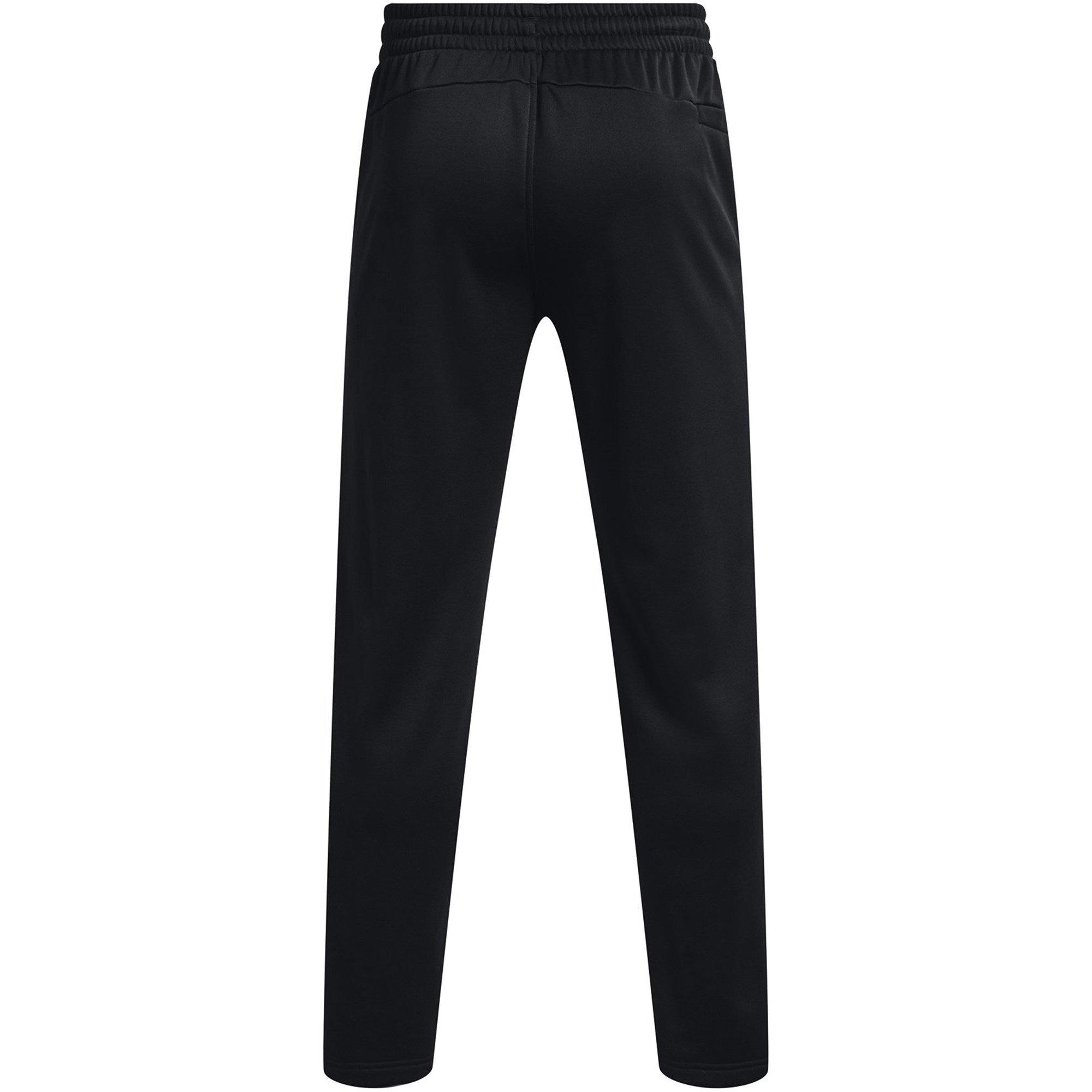 Black/Black - Under Armour - Under Fleece Mens Performance Pants - 2